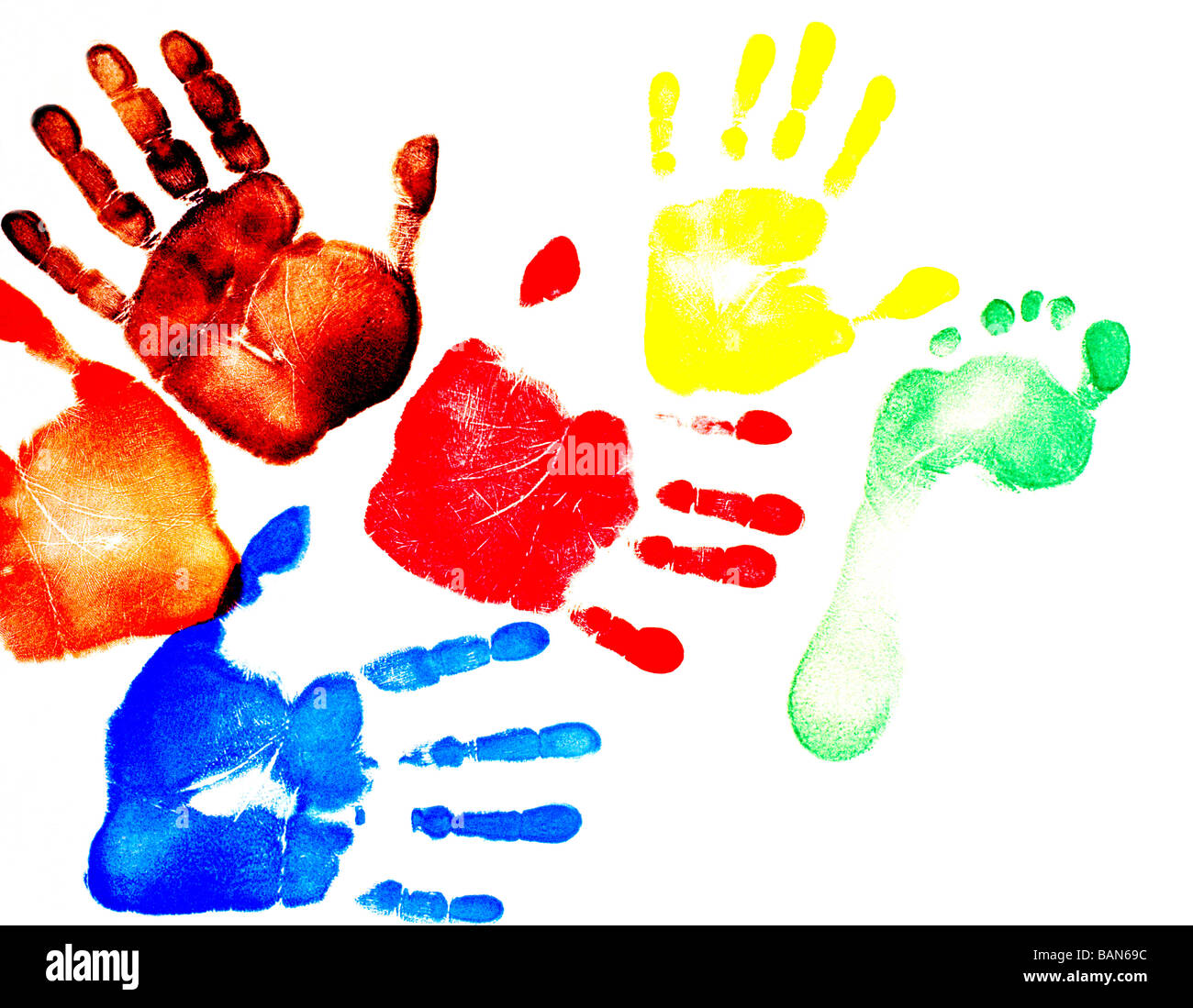 Hand and foot prints hires stock photography and images Alamy
