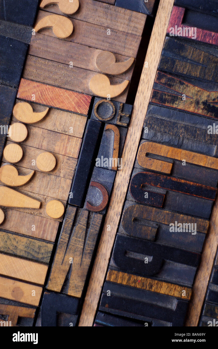 A set of printers blocks Stock Photo Alamy