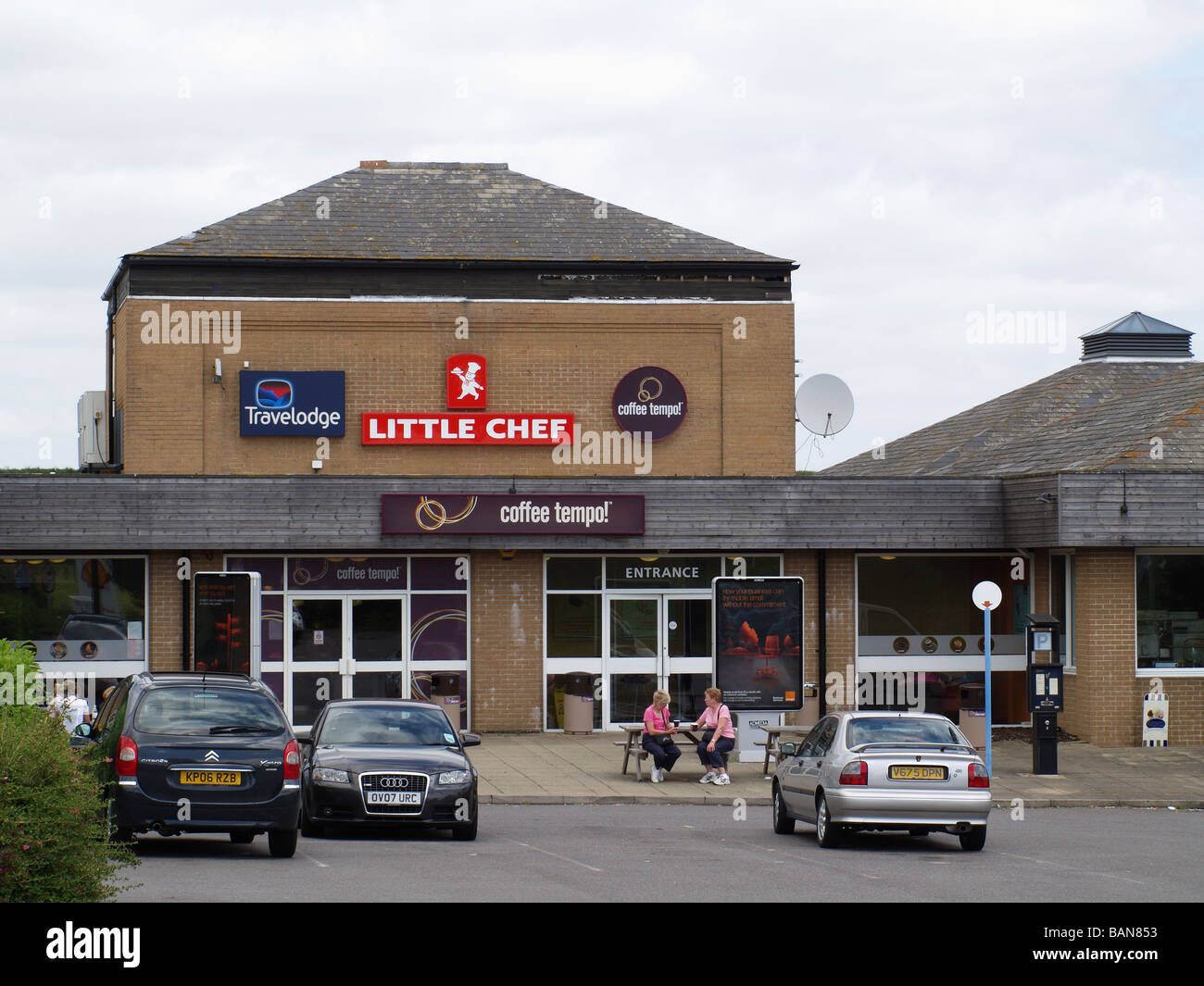 Sutton Scotney Service Station, Hampshire, England Stock Photo - Alamy