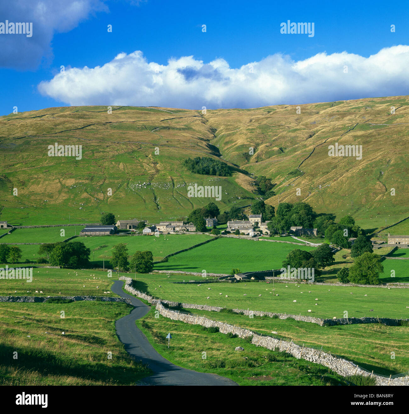 The village of Halton Gill in Littondale Yorkshire Dales UK Stock Photo