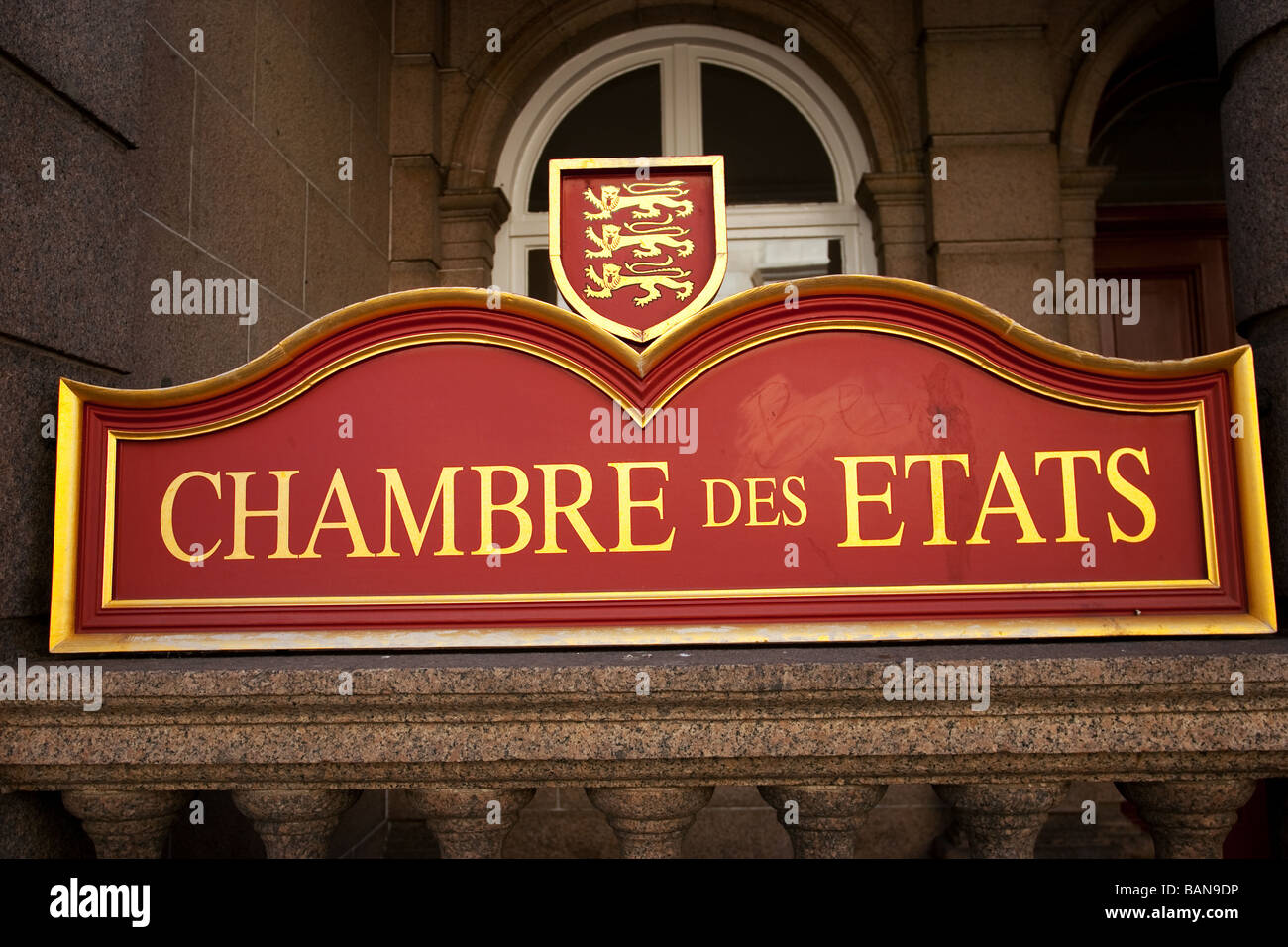 Chambre des Etats-States Chamber-Public Entrance- St Helier Jersey Channel  Islands UK Stock Photo - Alamy
