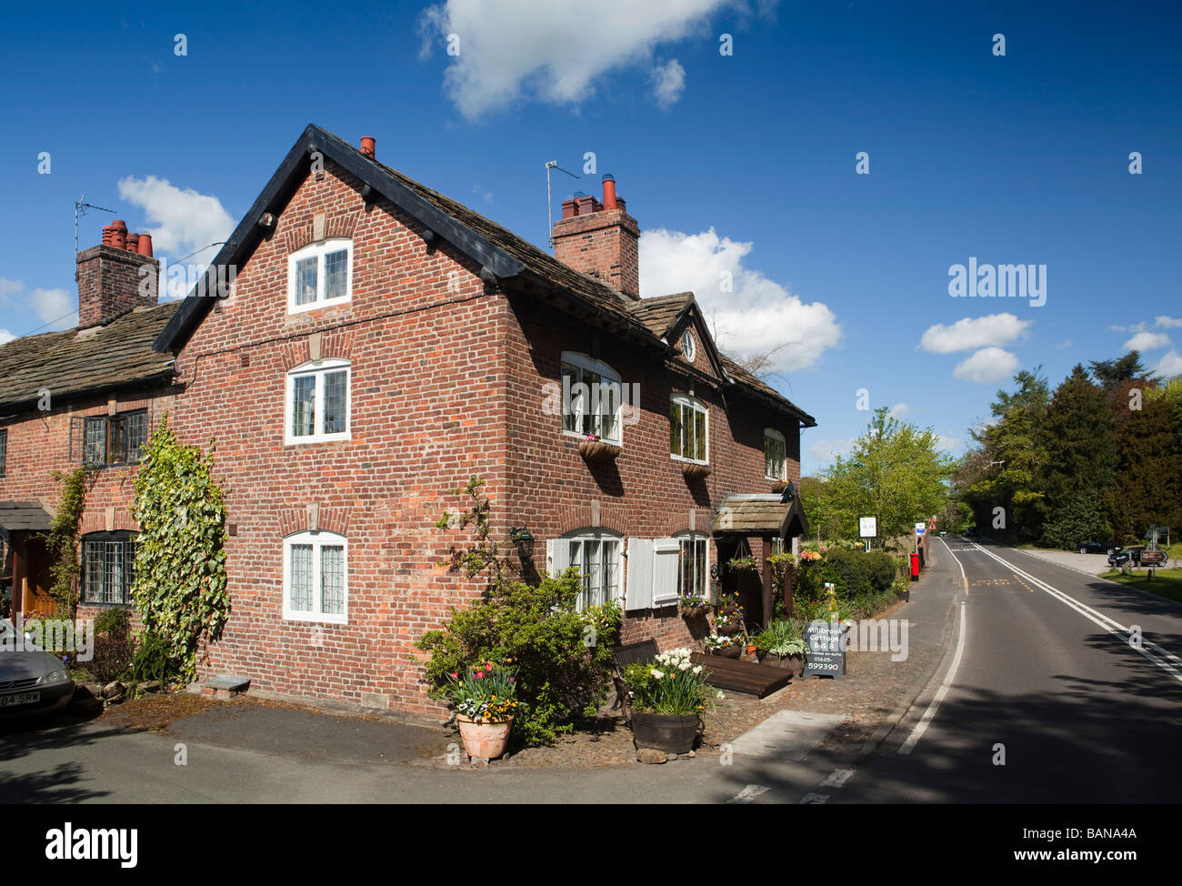UK England Cheshire Nether Alderley Millbrook Cottage bed and breakfast Stock Photo