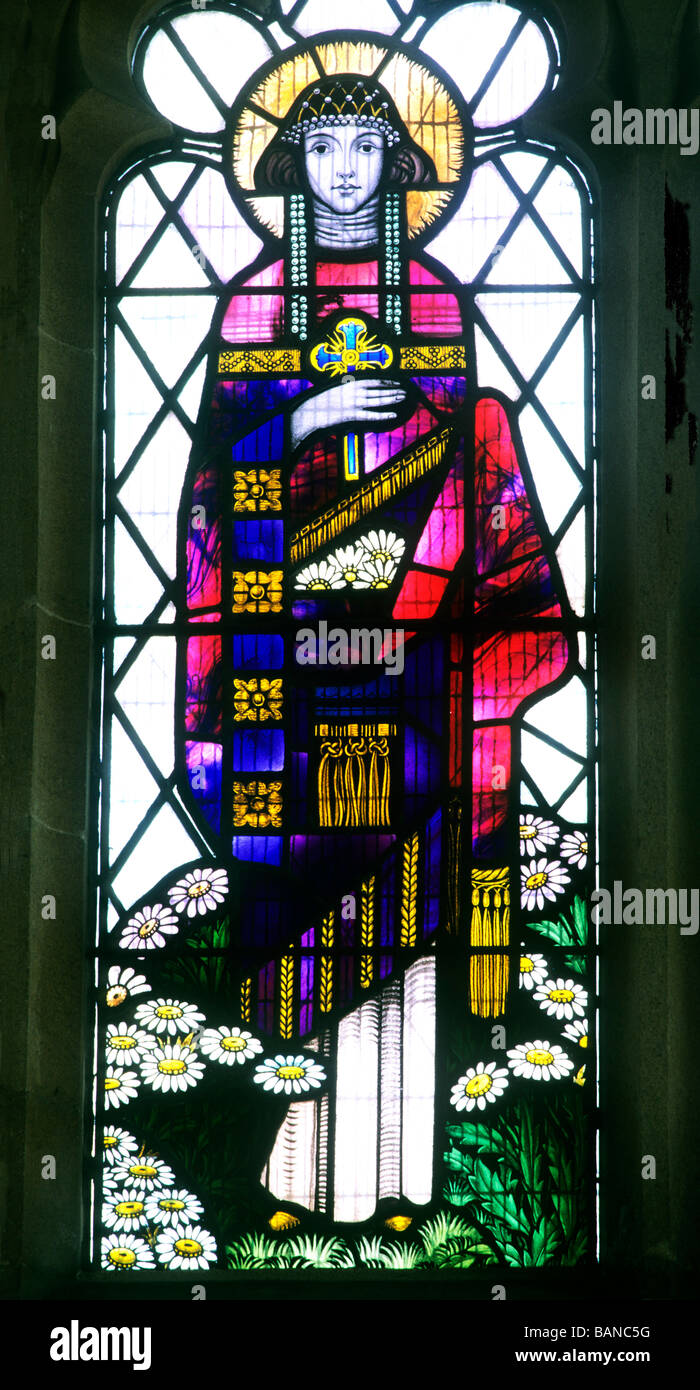 Stained Glass window Burnham Norton church Norfolk Arts and Crafts