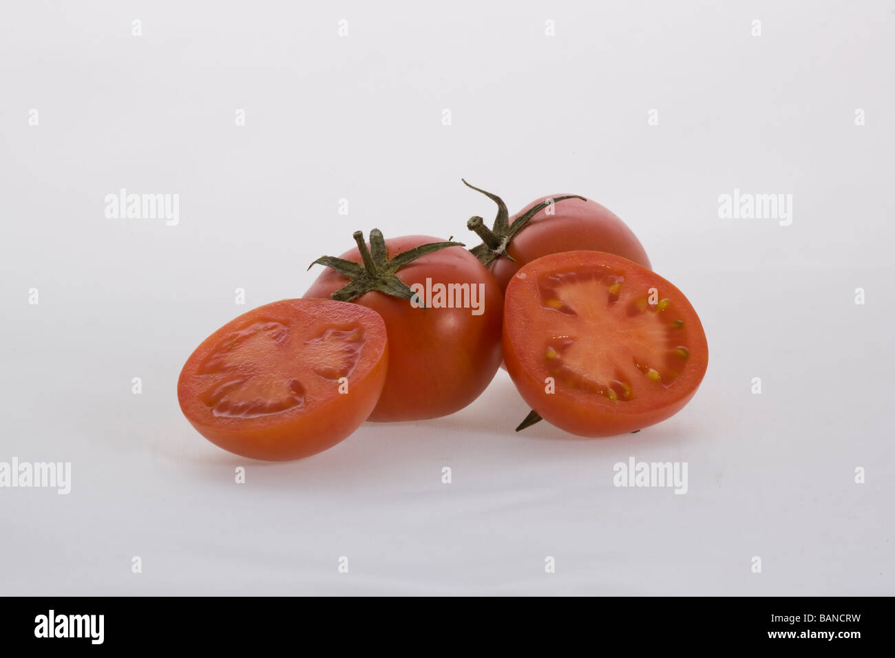 Tomatoes Isolated on White Background Stock Photo - Alamy