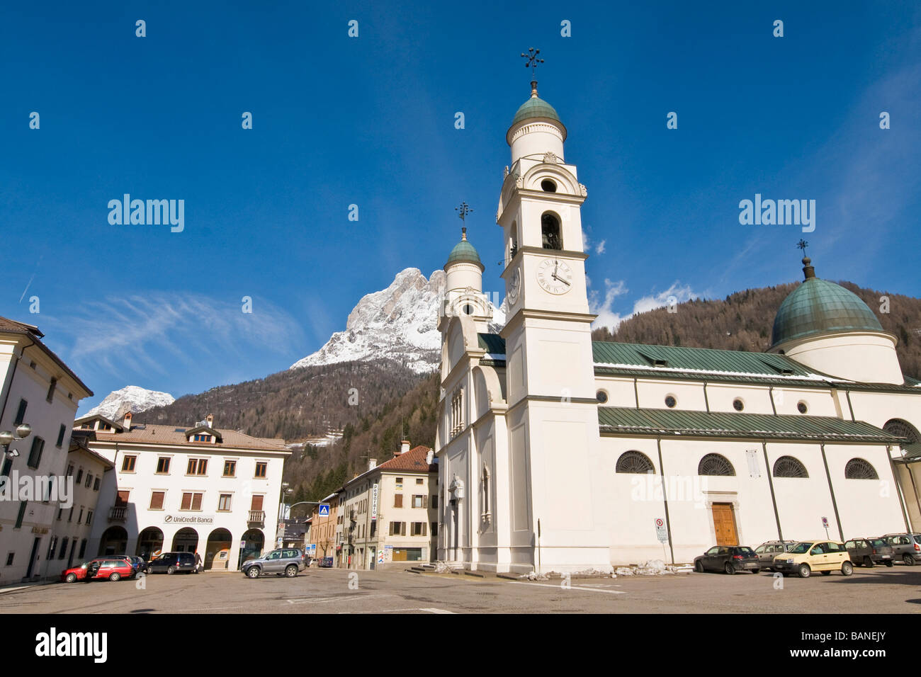 Agordo Province of Belluno Italy Stock Photo