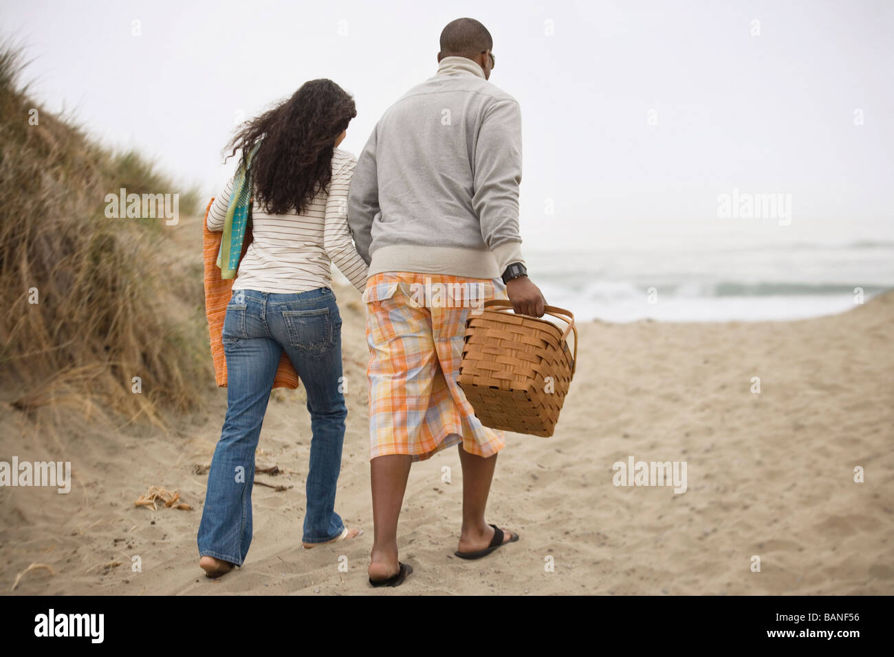 Walking away with picnic basket hi-res stock photography and images - Alamy