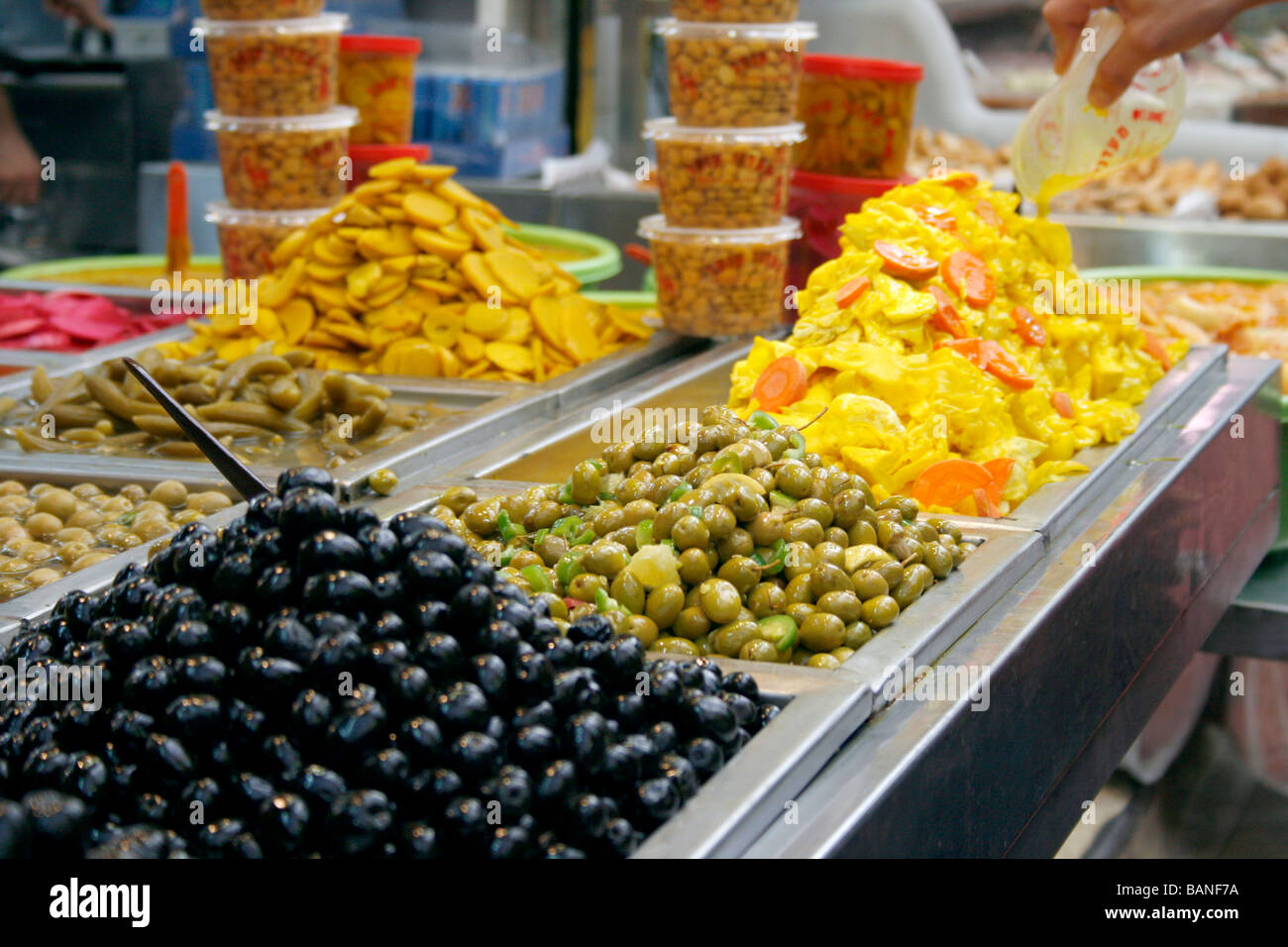 Pickles On The Mediterranean Market Colorful Pickles on the