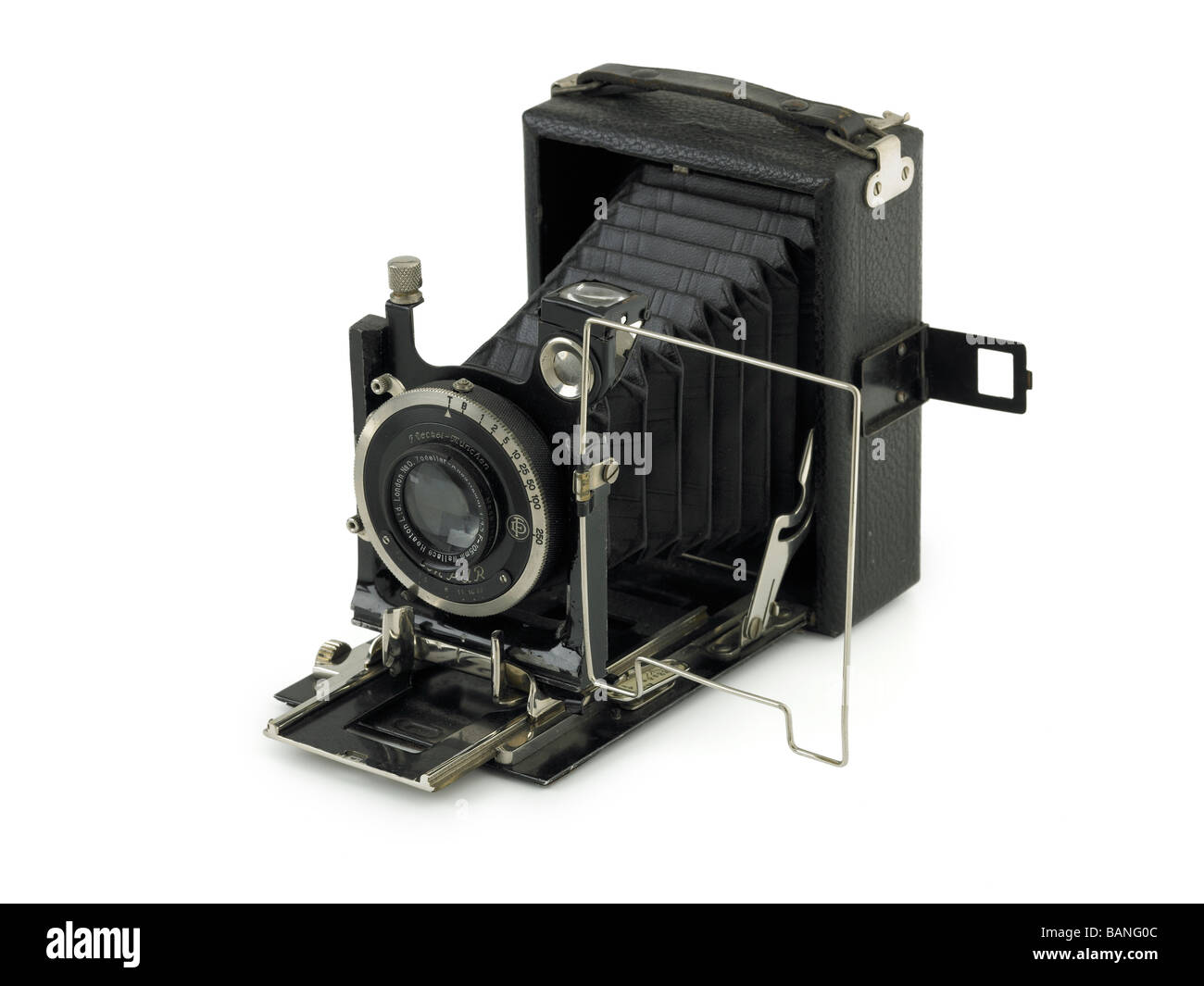 folding quarter plate camera circa 1930 Stock Photo