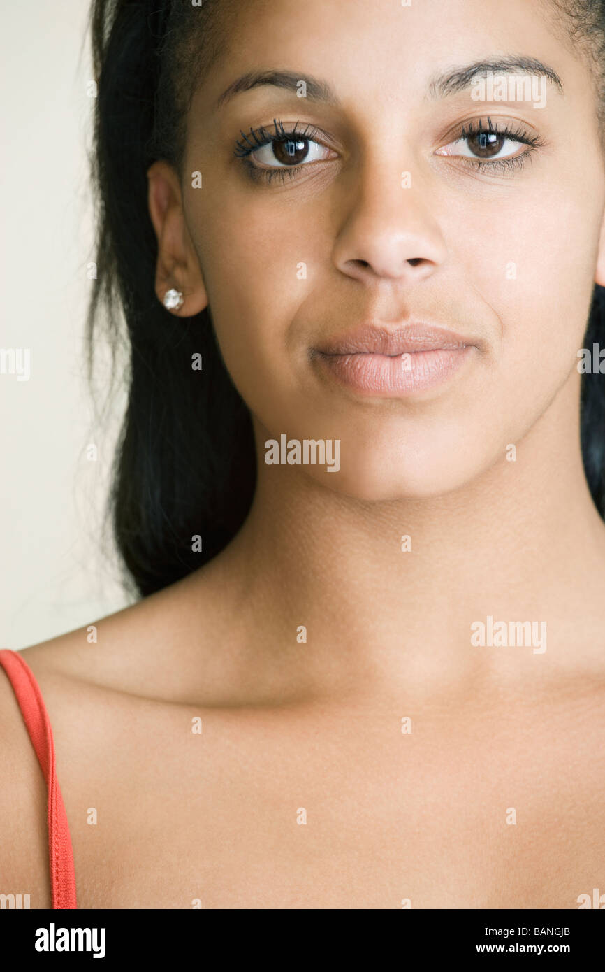 Portrait of mixed race woman Stock Photo - Alamy