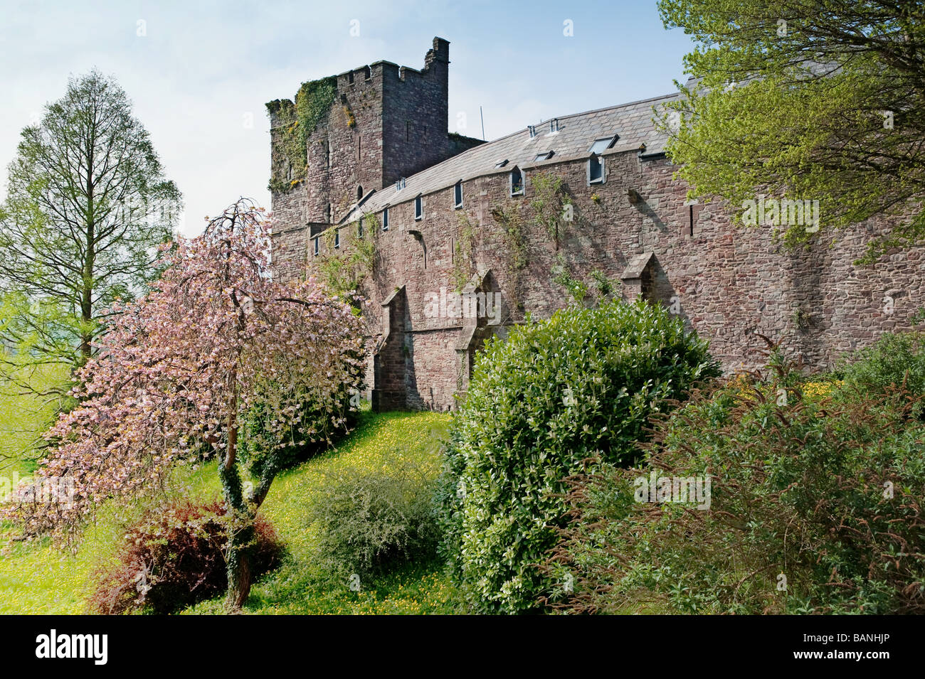 Brecon Castle, Brecon, Wales, UK Stock Photo