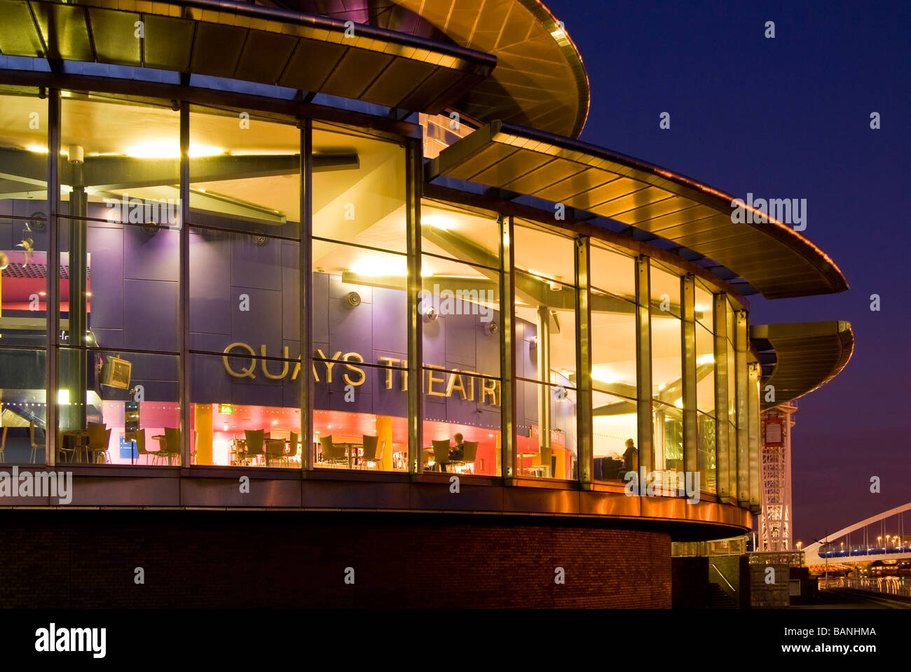 Window of The Lowry arts and entertainment centre, Salford Quays