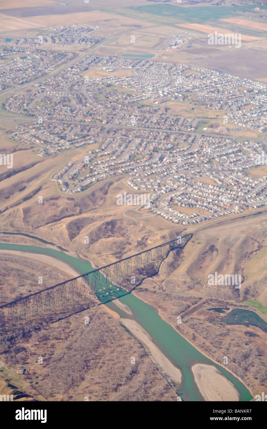 High Level Bridge or Lethbridge Via Duct with West Lethbridge Aerial