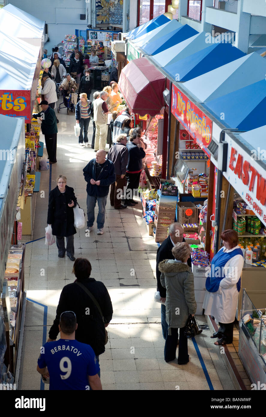 Rotherham town centre market stalls hires stock photography and images Alamy