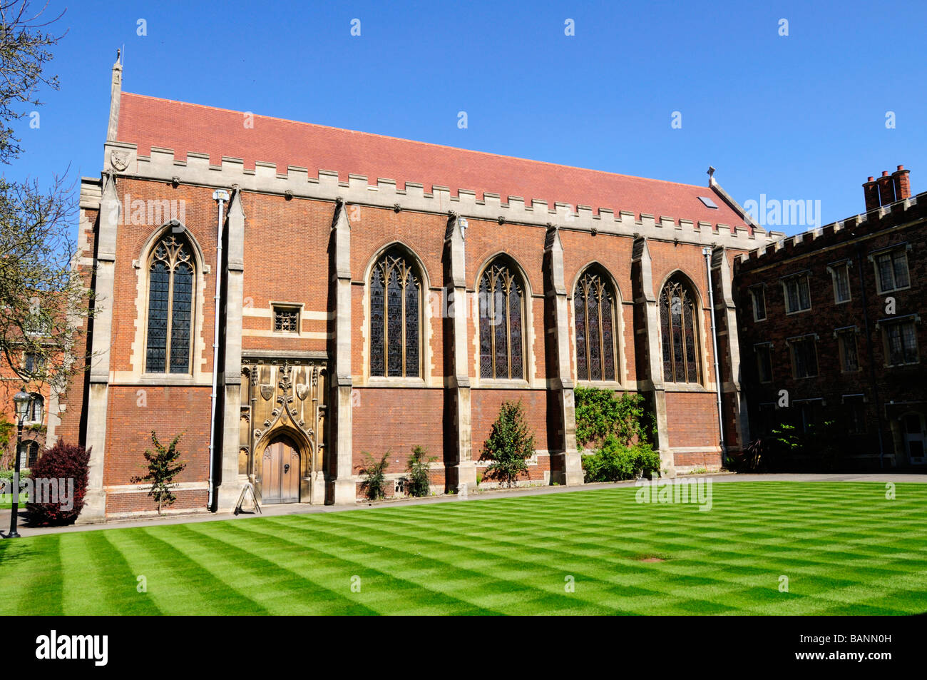 Chapel at Queens College Cambridge England Uk Stock Photo