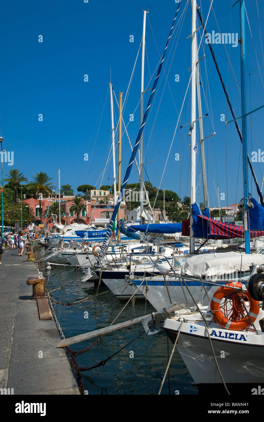 Ischia Port, Ischia, Neapolitan Riviera, Italy Stock Photo