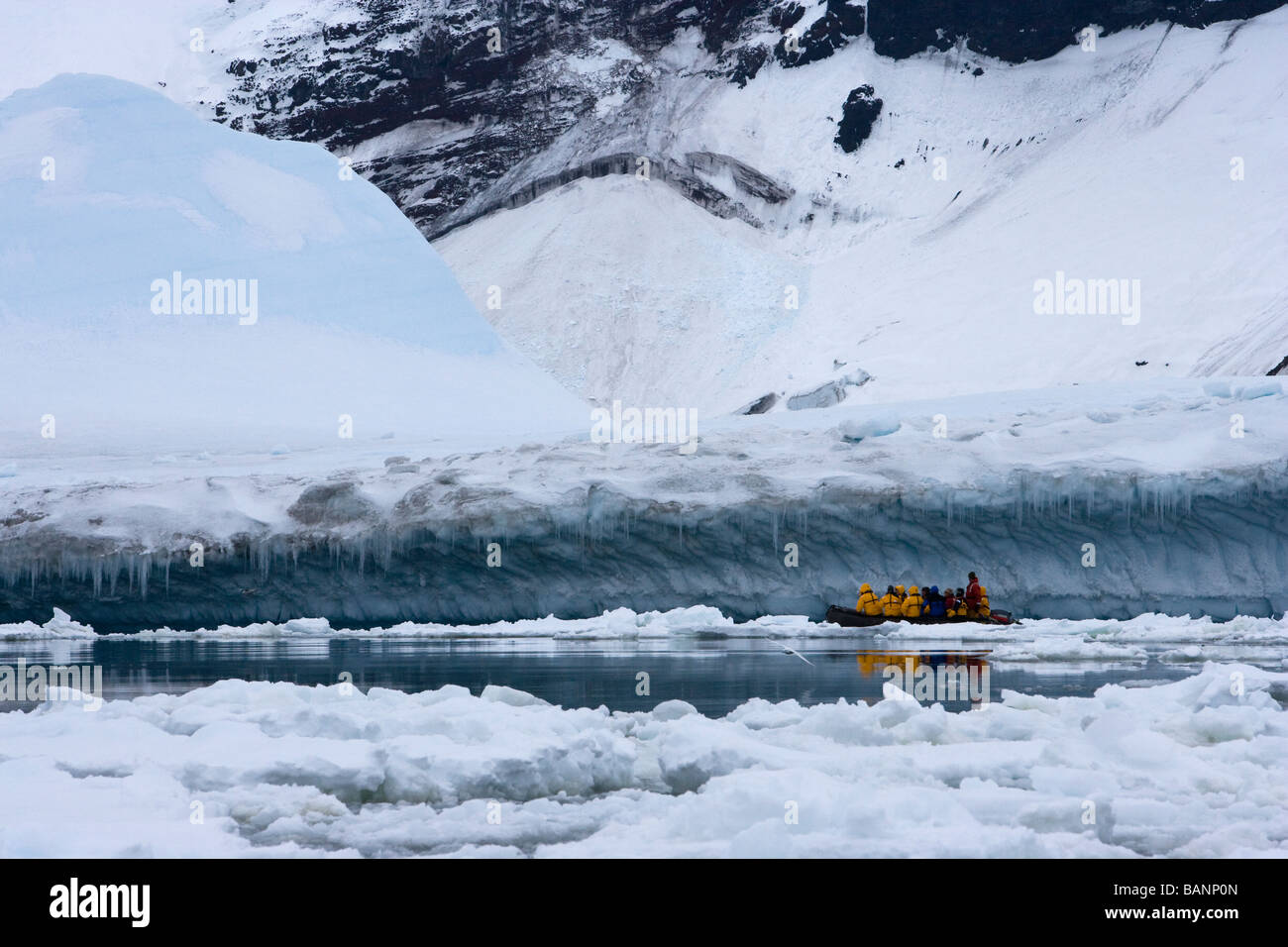 Zodiac boat excursion ice flow hires stock photography and images Alamy
