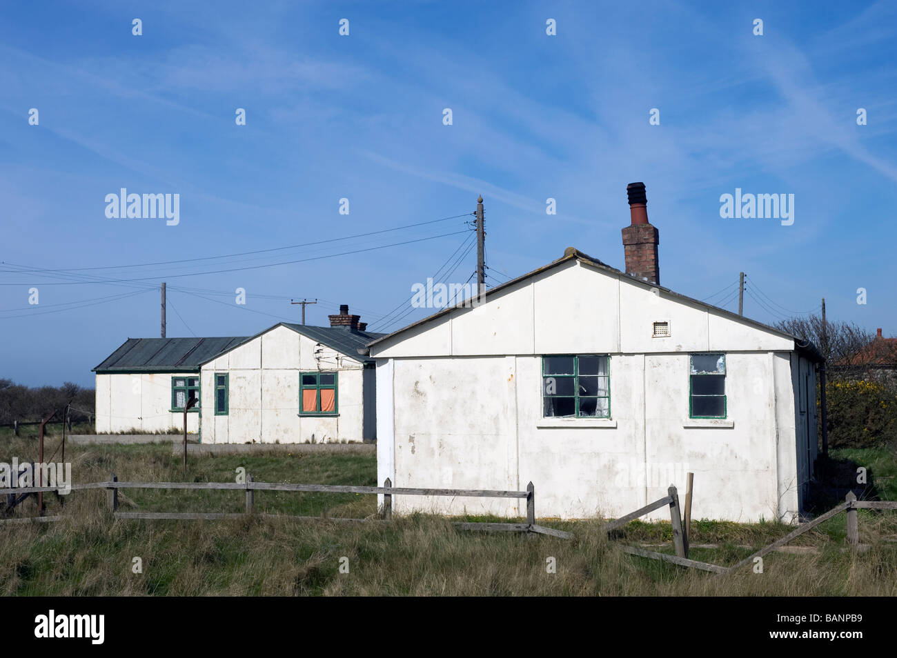 Prefabricated Prefab Building House Bungalow Sky Stock Photo