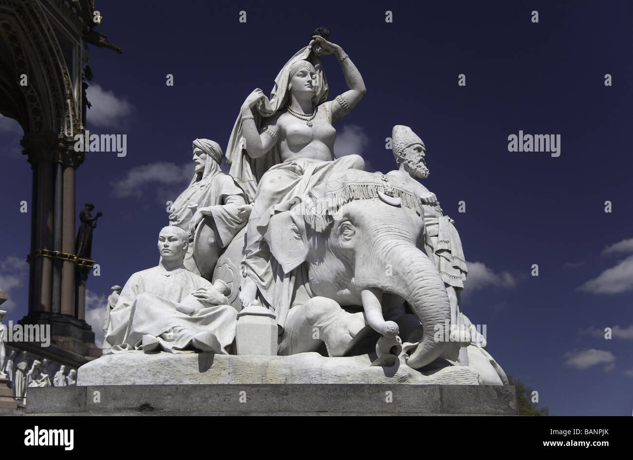 Albert Memorial, London, UK, Caretoff Stock Photo