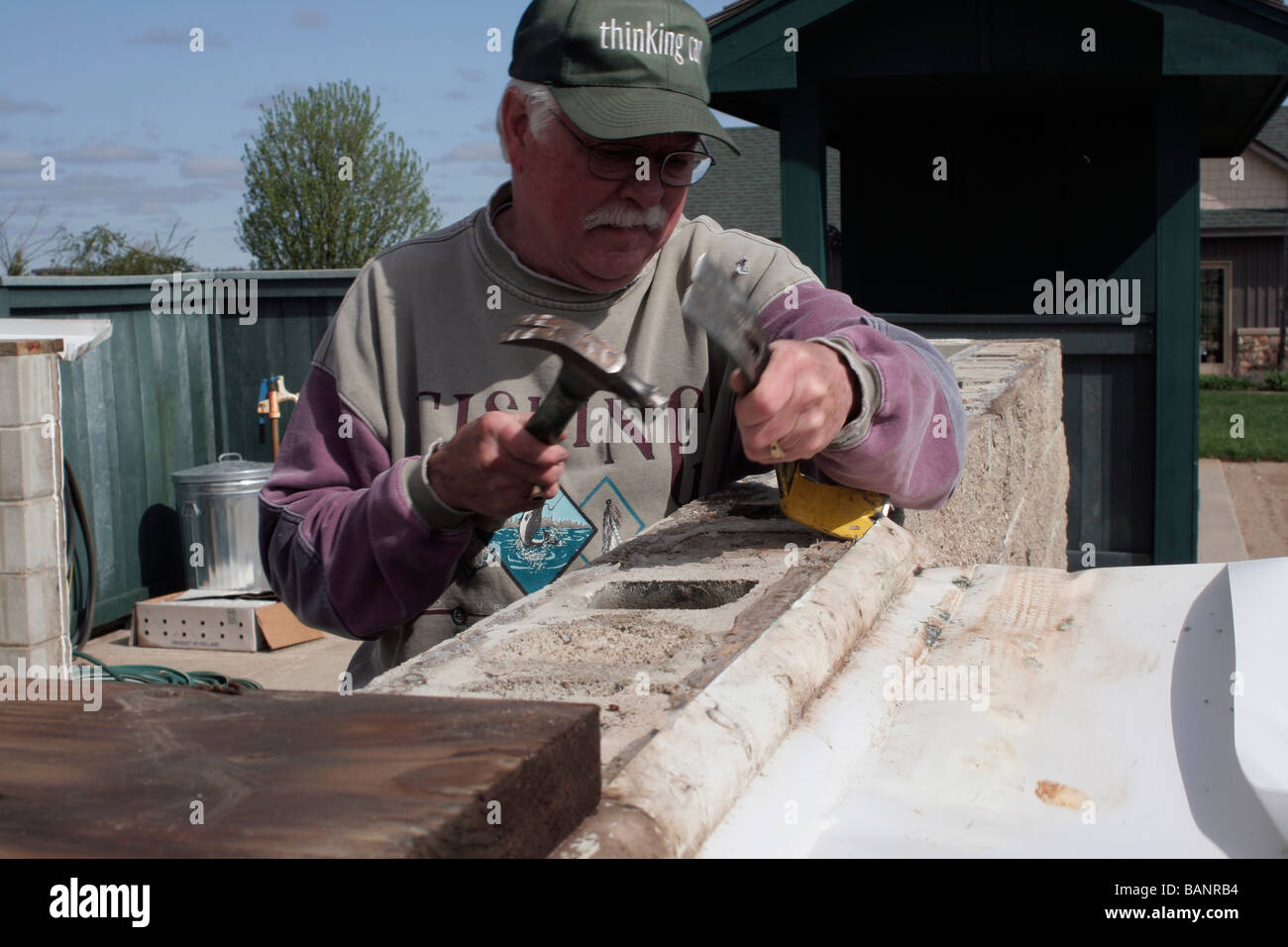 Working on old greenhouse Hawkeye Community College Arboretum Waterloo