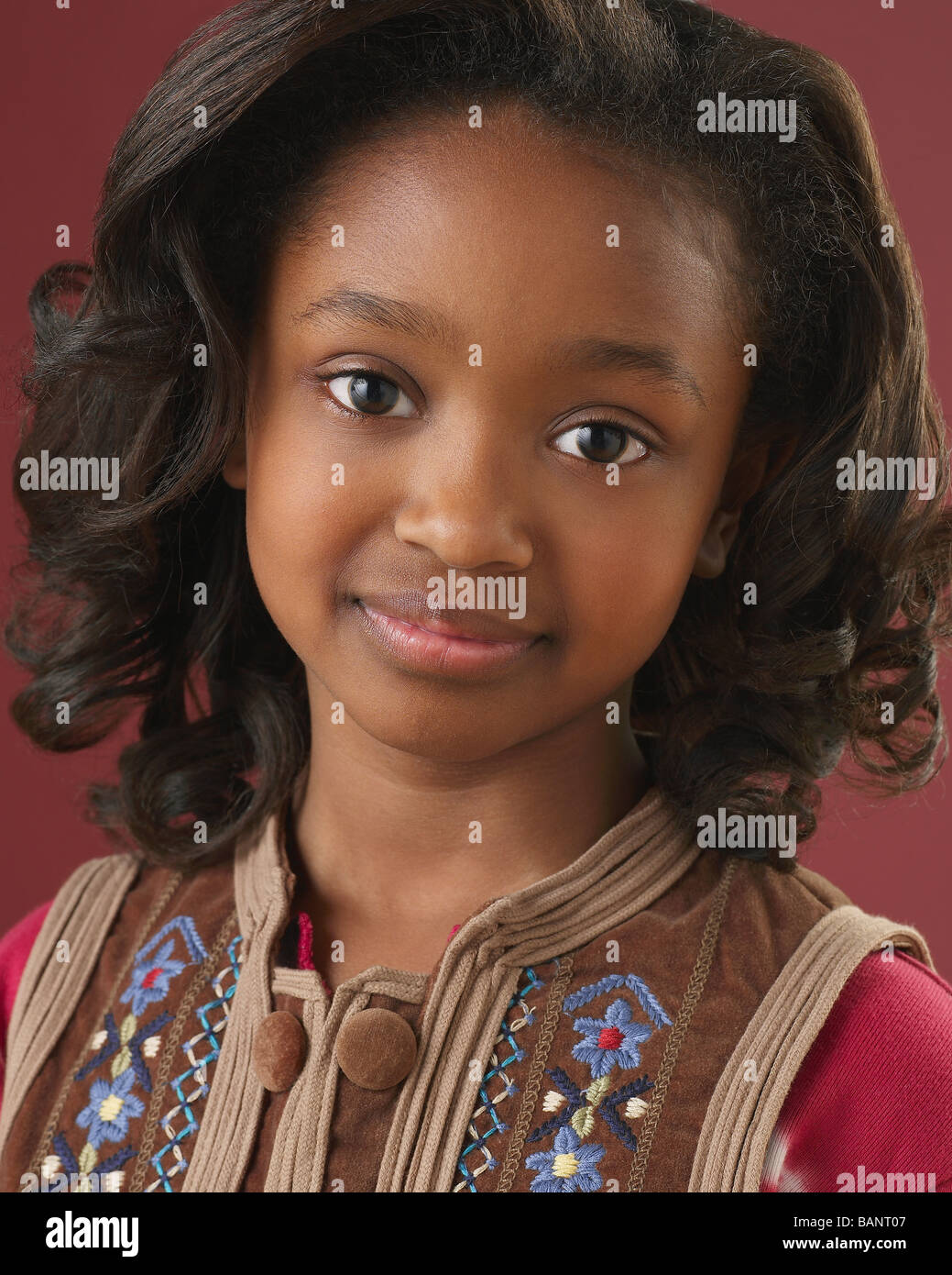Portrait of mixed race girl Stock Photo Alamy