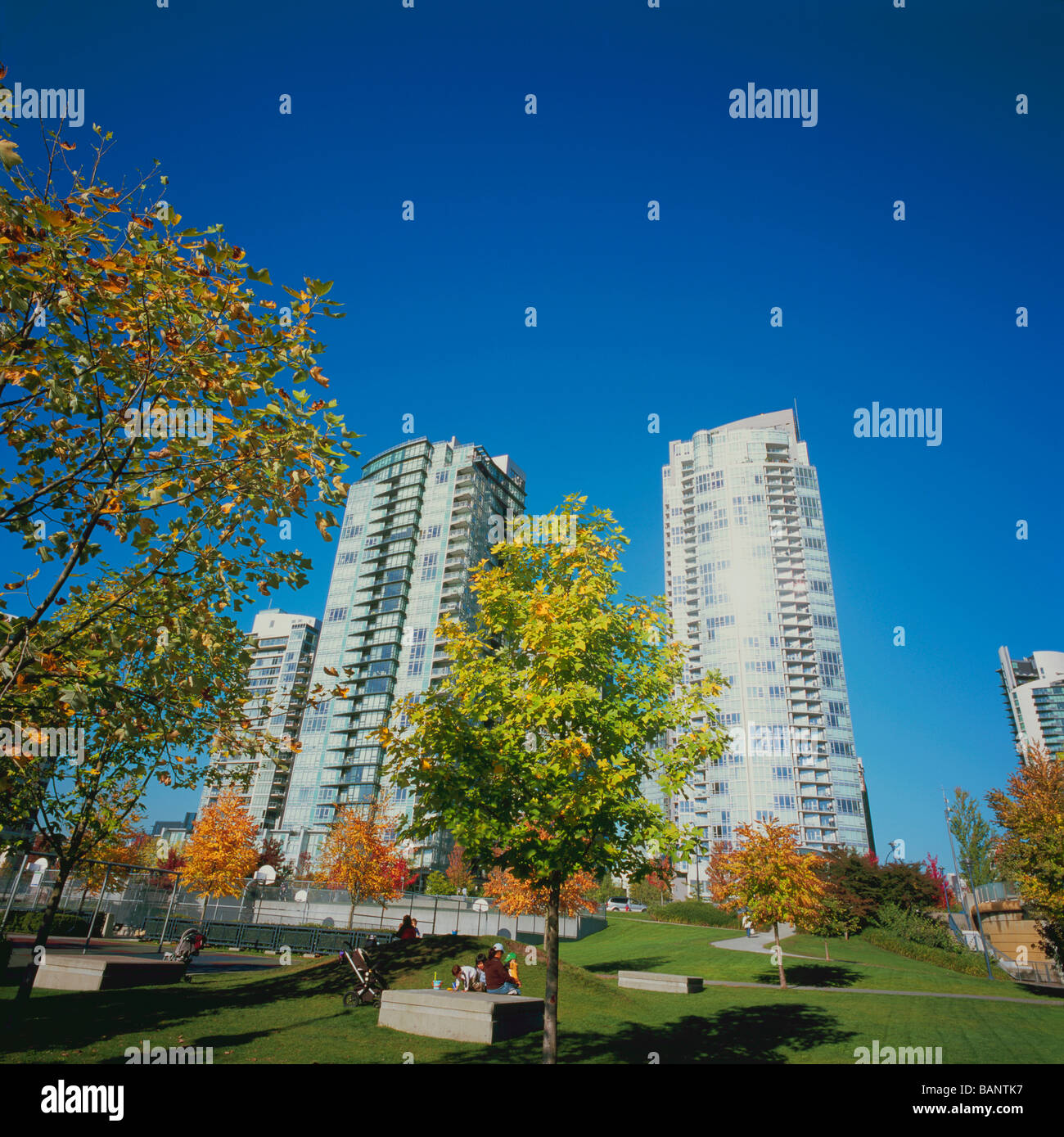 Canadian High Rise High rise towers buildings condominium residential hi-res stock ...