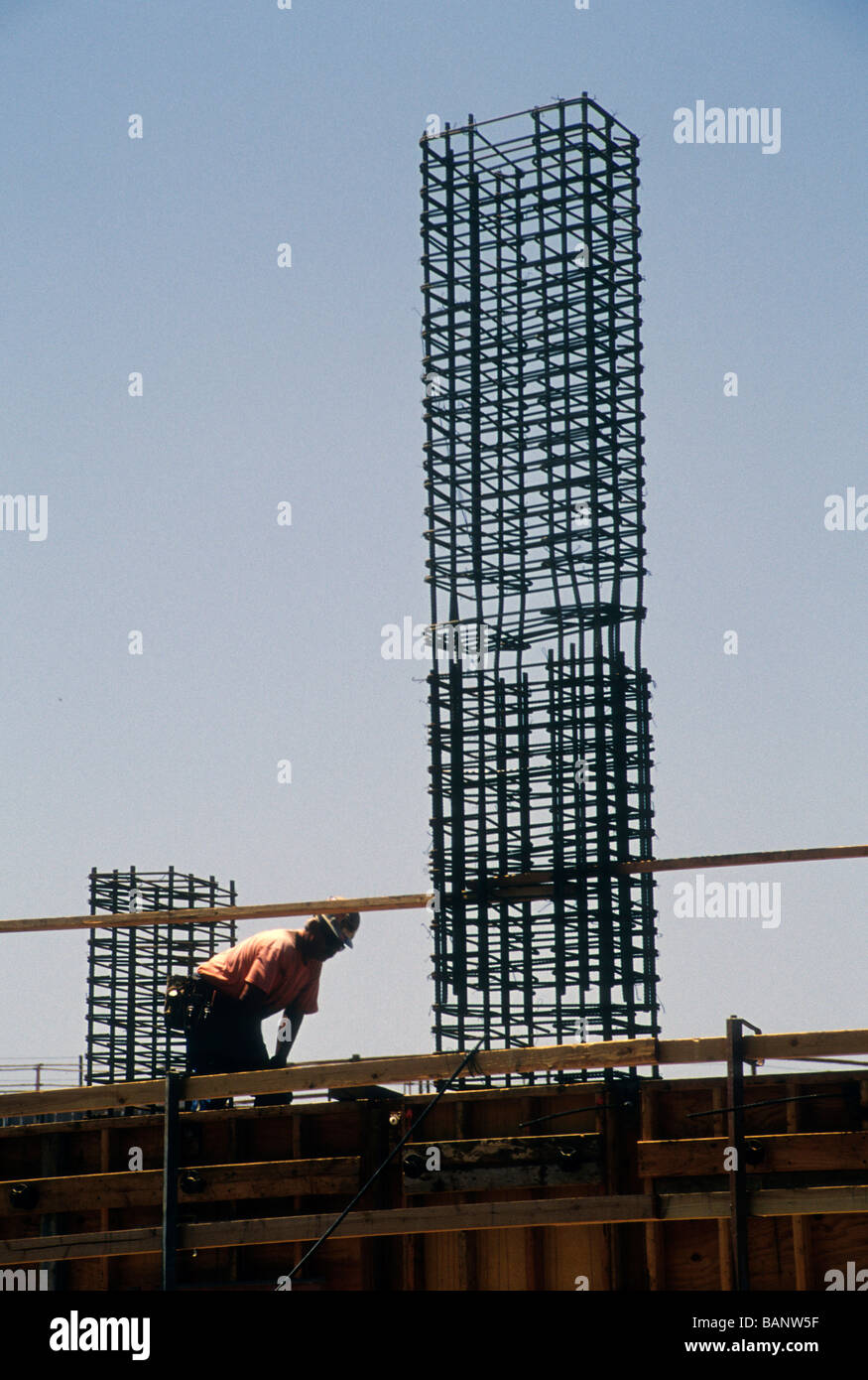 Steel reinforce rebar build foundation concrete strong strength