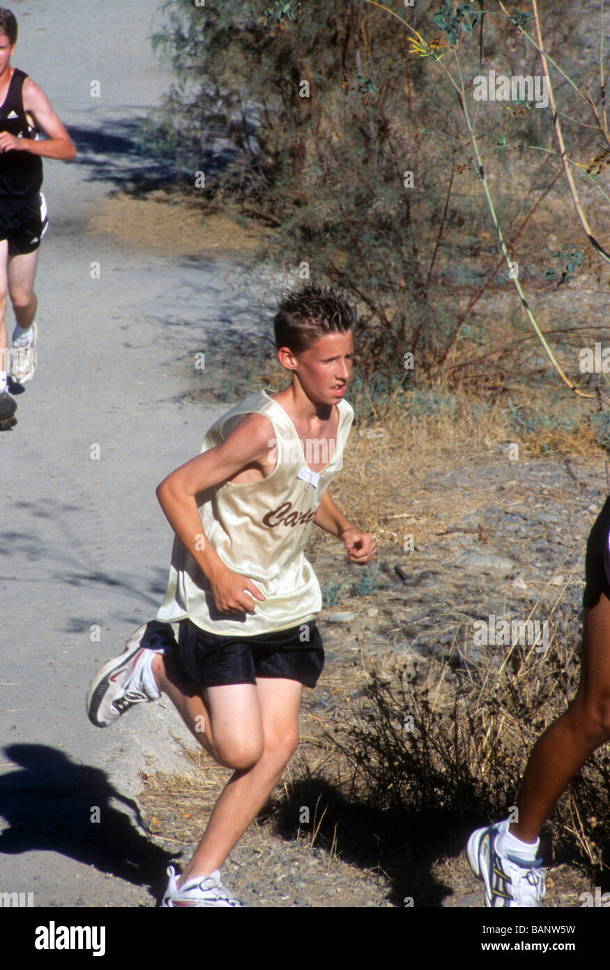 Long distance run track compete fast Stock Photo Alamy