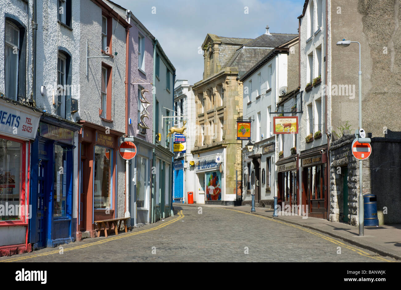 Market Street, Ulverston, South Lakeland, Cumbria, England UK Stock
