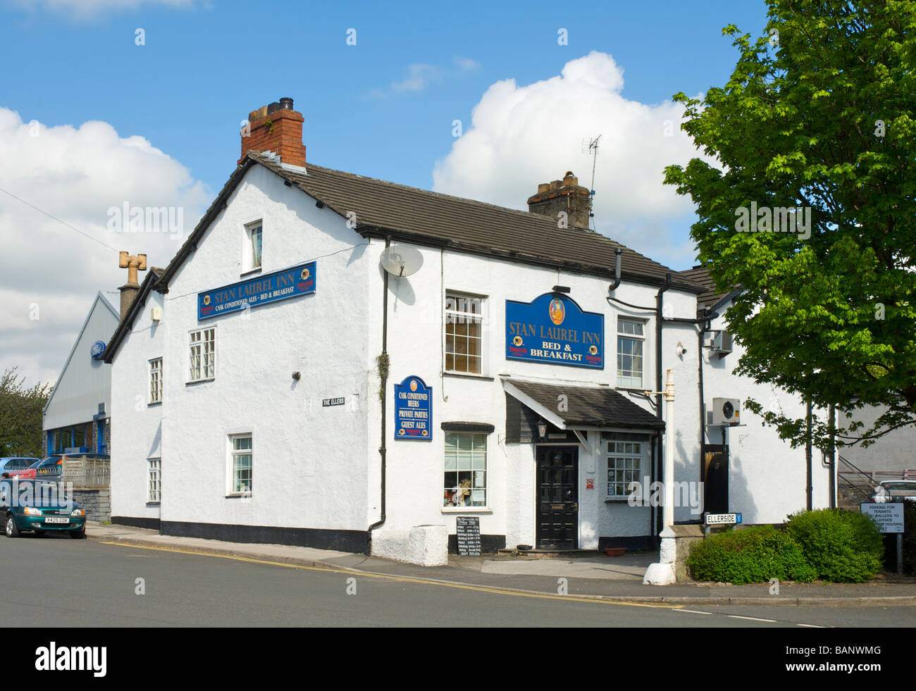 The Stan Laurel Inn, The Ellers, Ulverston, Cumbria, England UK Stock