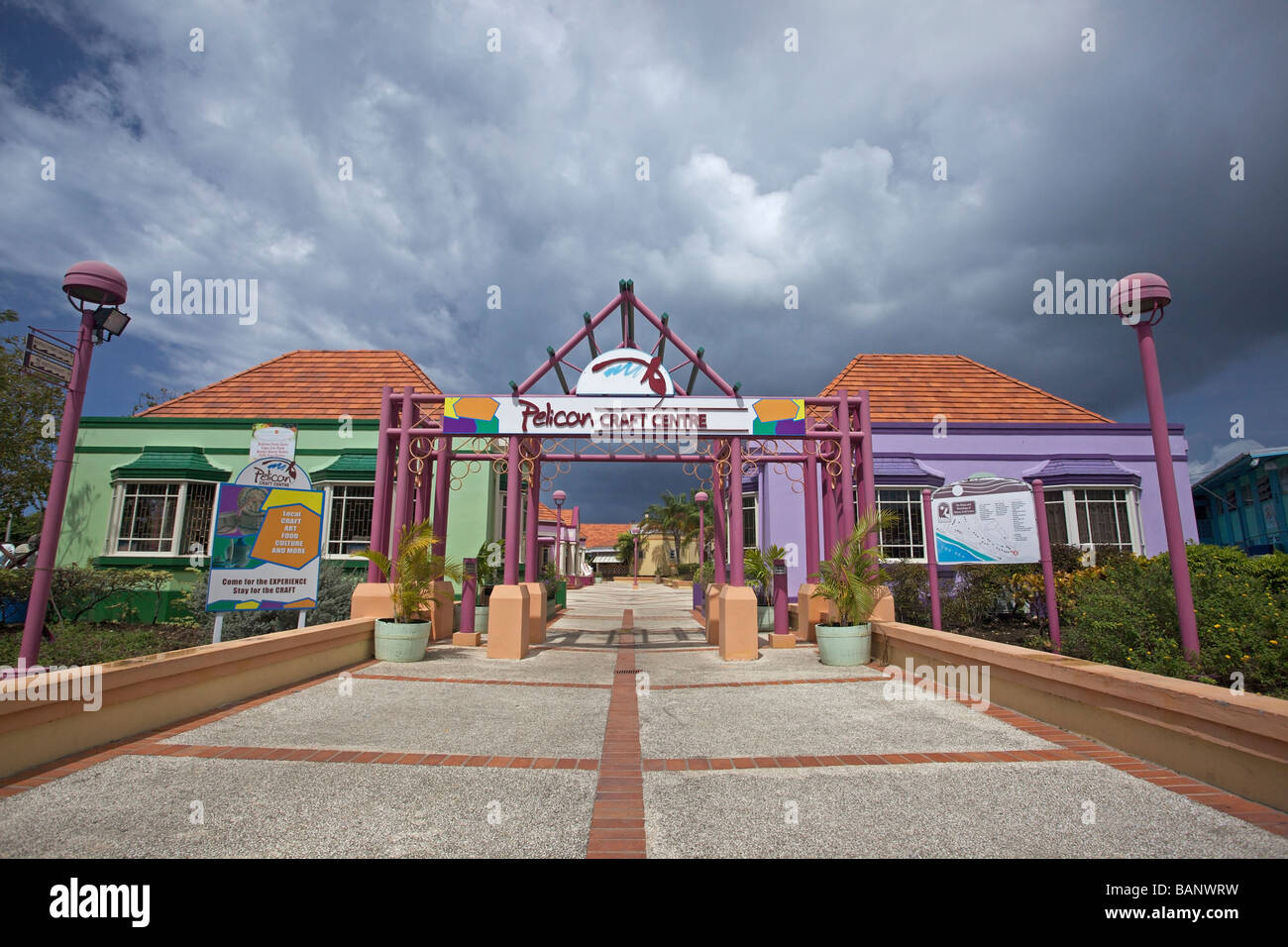 Pelican Craft Centre architectures in Bridgetown, West Coast of