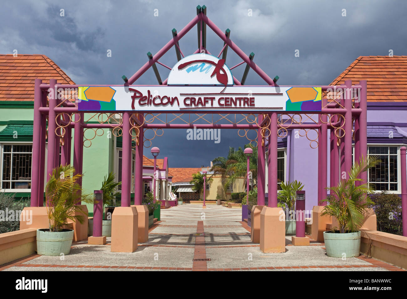 Pelican Craft Centre architectures in Bridgetown, West Coast of