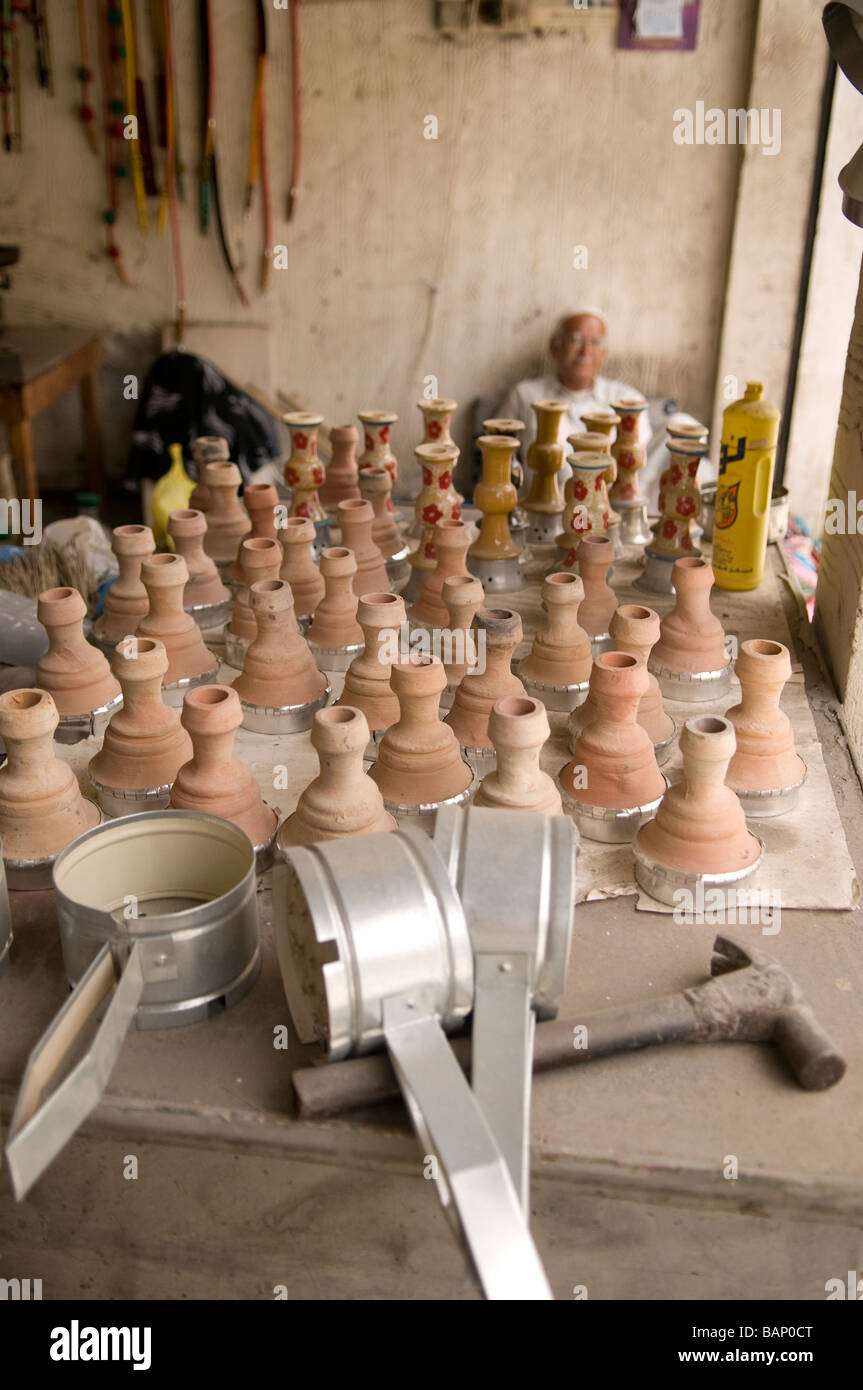 Arabic pottery being manufactured on hires stock photography and