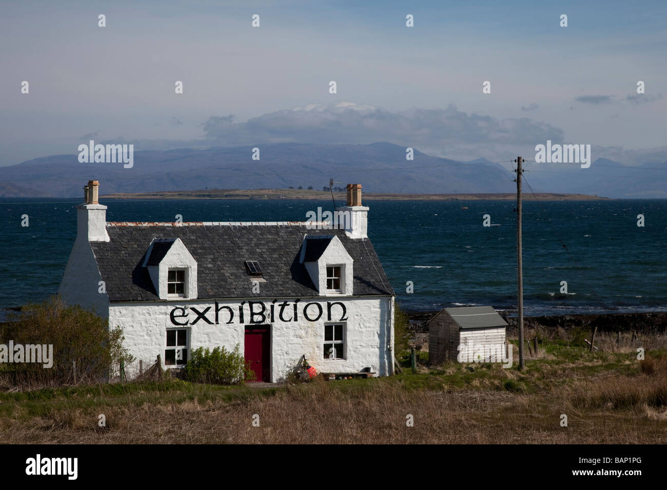 Stone tiled singlestorey cottage coastal property at the Kyle of
