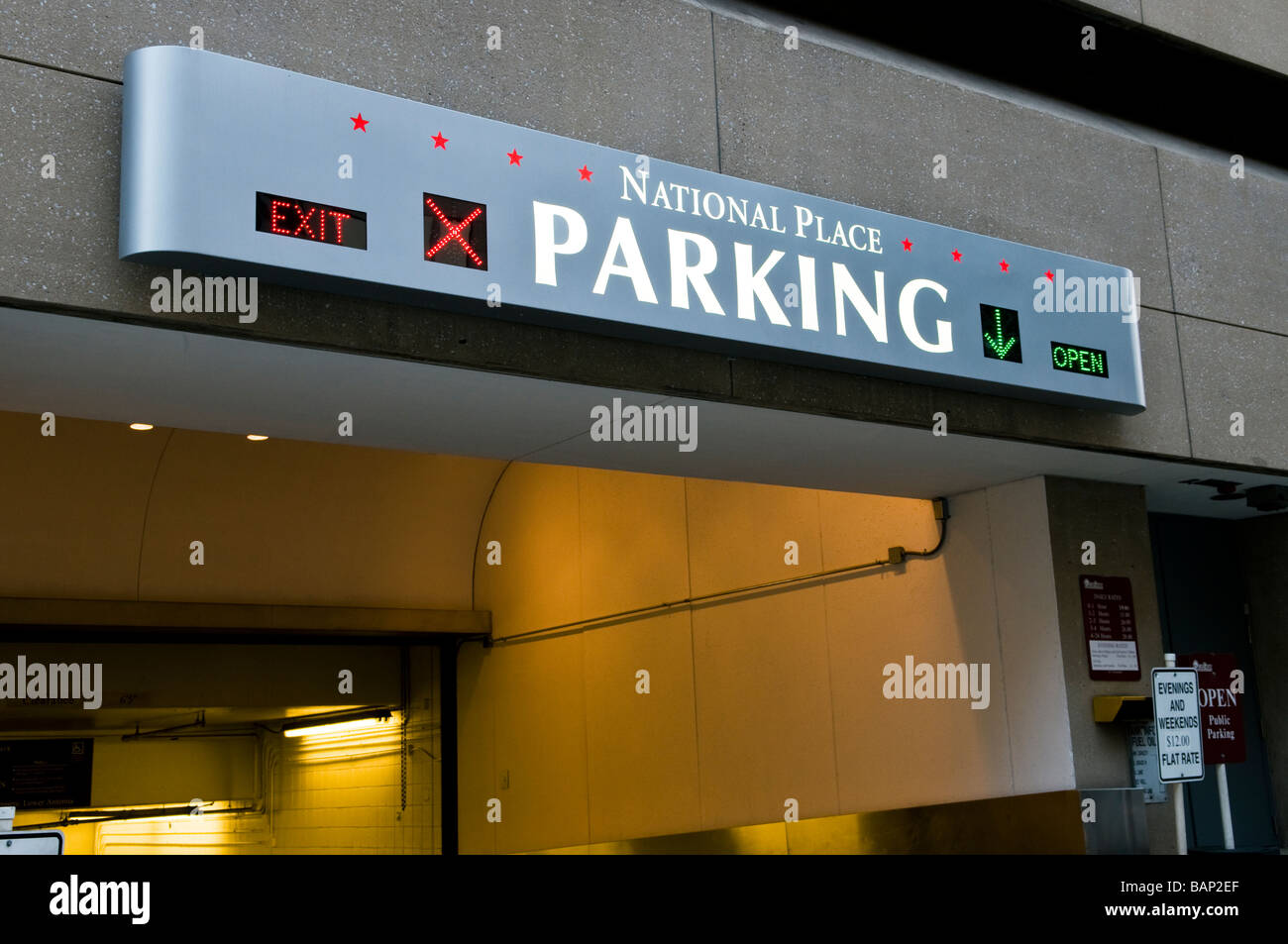 National Place Parking Garage Washington Dc Stock Photo 23841847