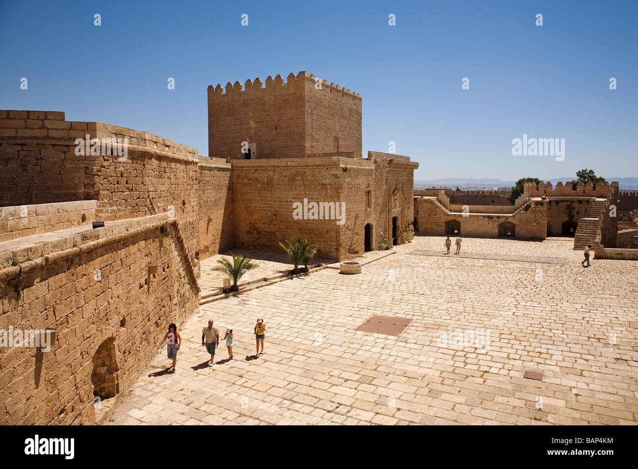 Monumental Citadel and Castle Almeria Andalusia Spain Stock Photo