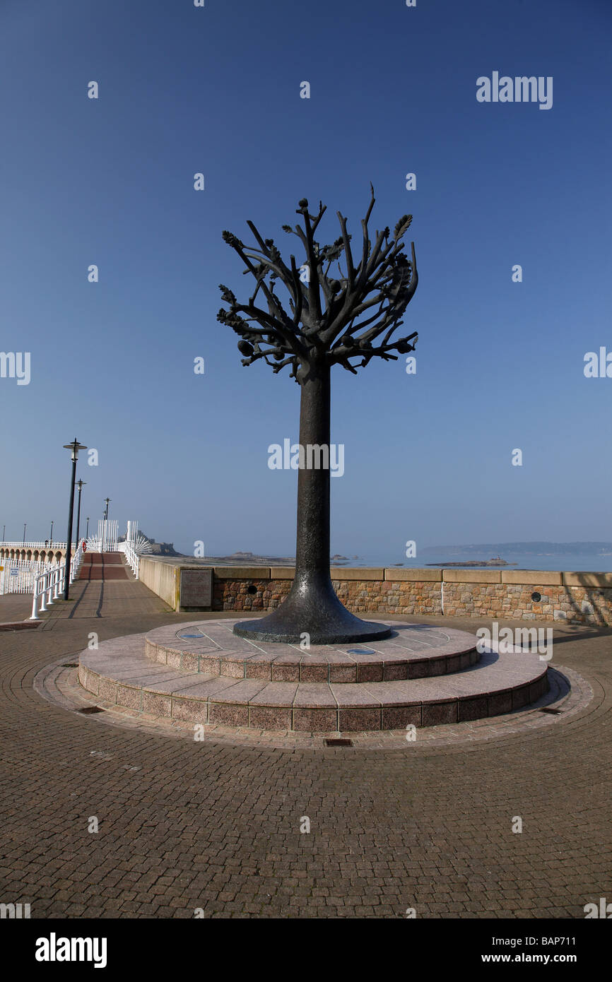 THE FREEDOM TREE SCULPTURE JERSEY CHANNEL ISLANDS UK ST. HELIER JERSEY