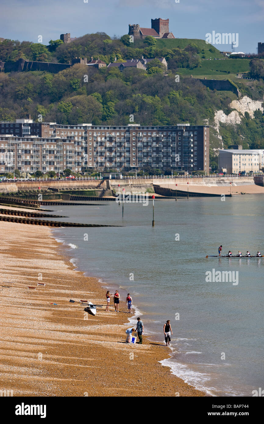 Dover Seafront and Castle Stock Photo Alamy