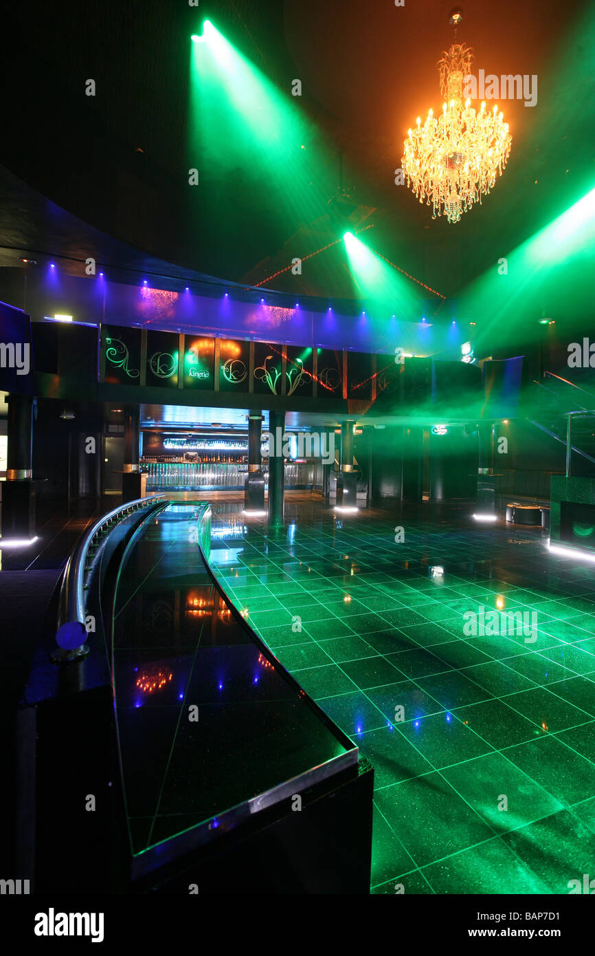 colourful interior of empty nightclub Stock Photo - Alamy