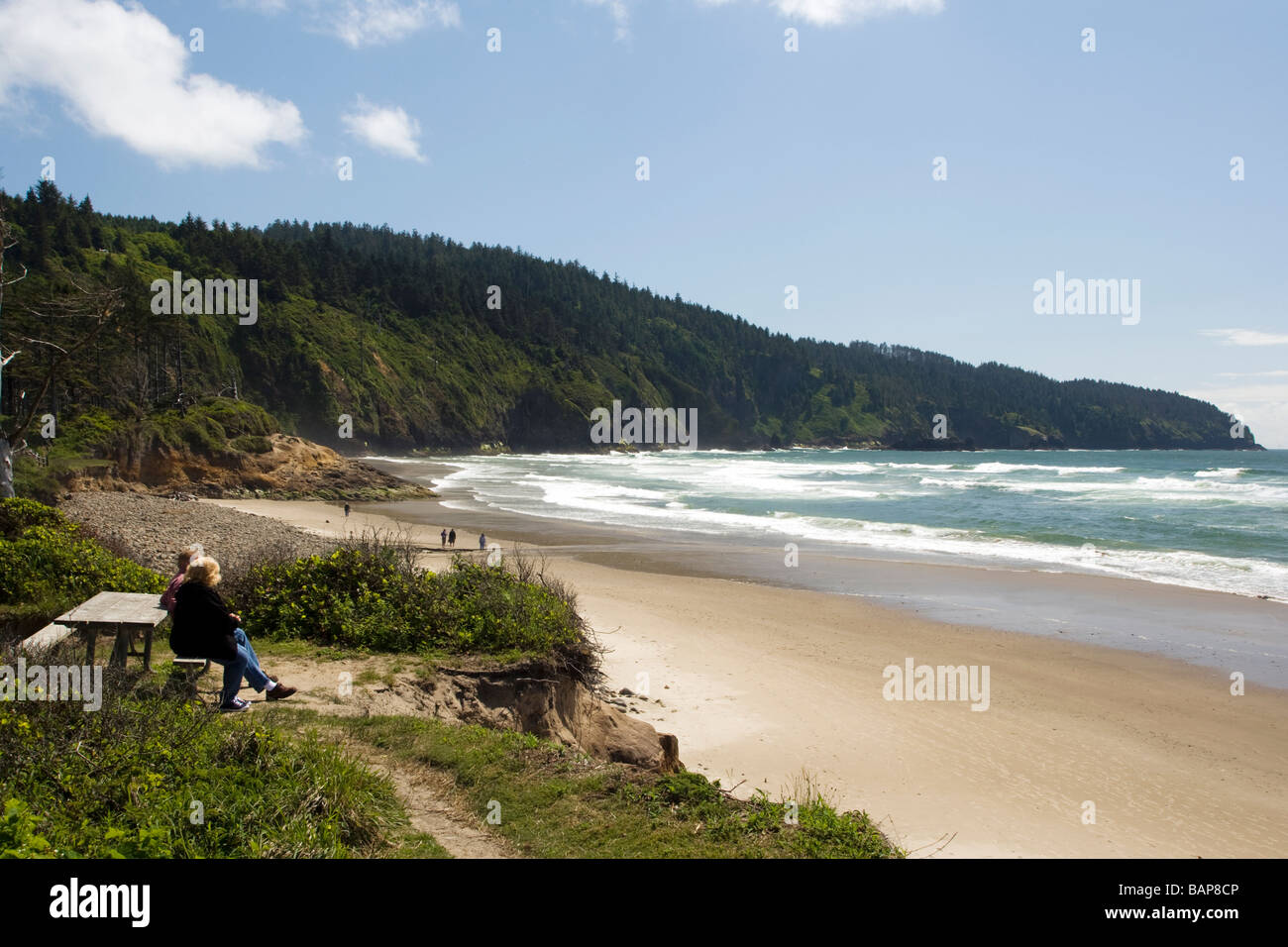 Couple at Picnic area at Cape Lookout State Park Tillamook, Oregon