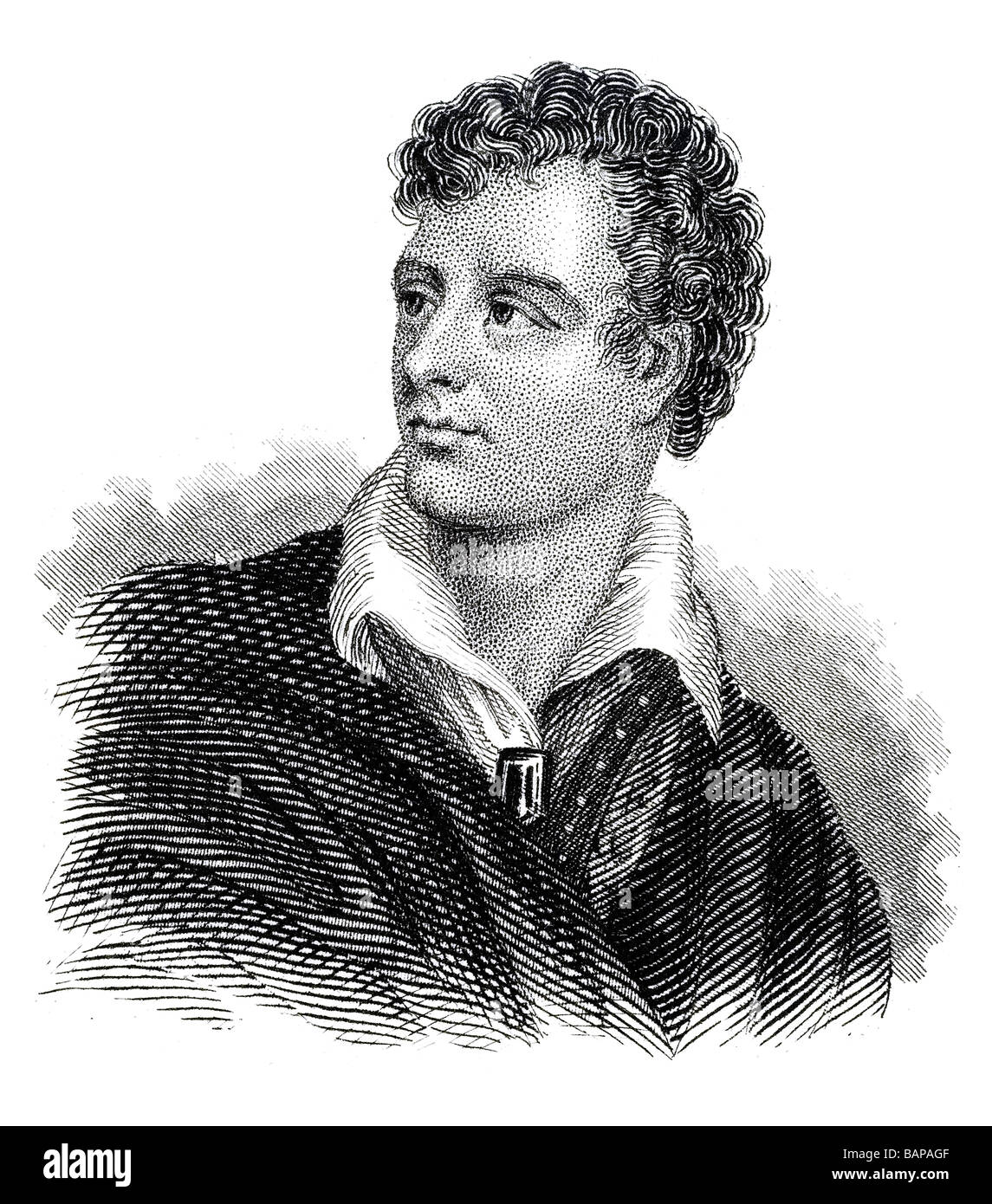 George Gordon Noel Byron, 6th Baron Byron of Rochdale, 22. January 1788 in London - 19. April 1824 in Messolongi Stock Photo
