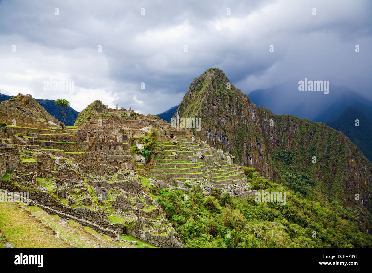 Clouds over Machu Picchu Stock Photo - Alamy