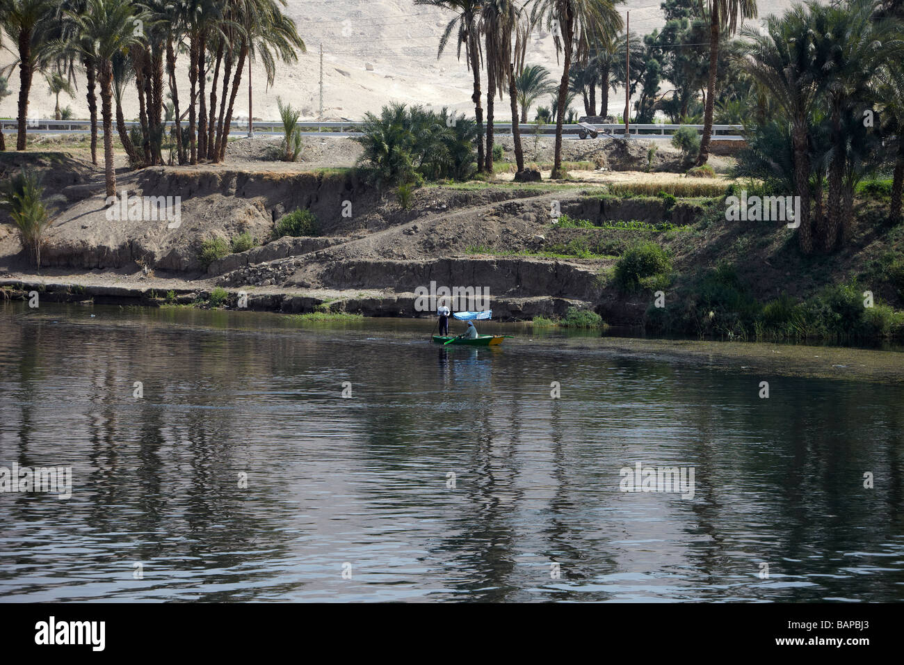 Banks of the River Nile, Luxor, Egypt Stock Photo