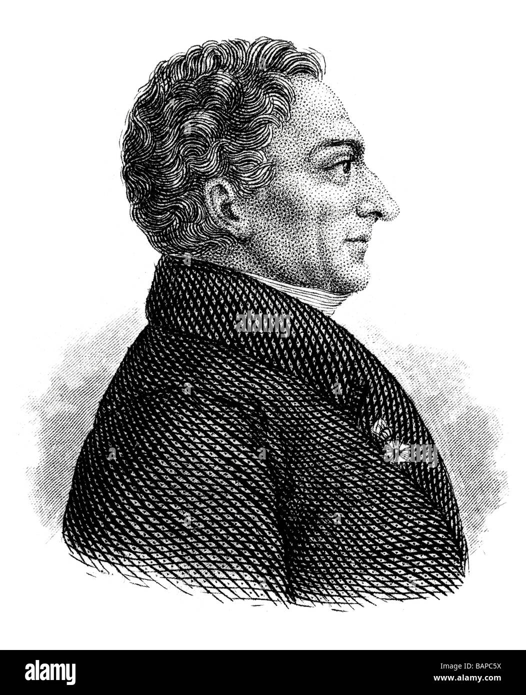 Constantin François de Chassebœuf, comte de Volney Stock Photo