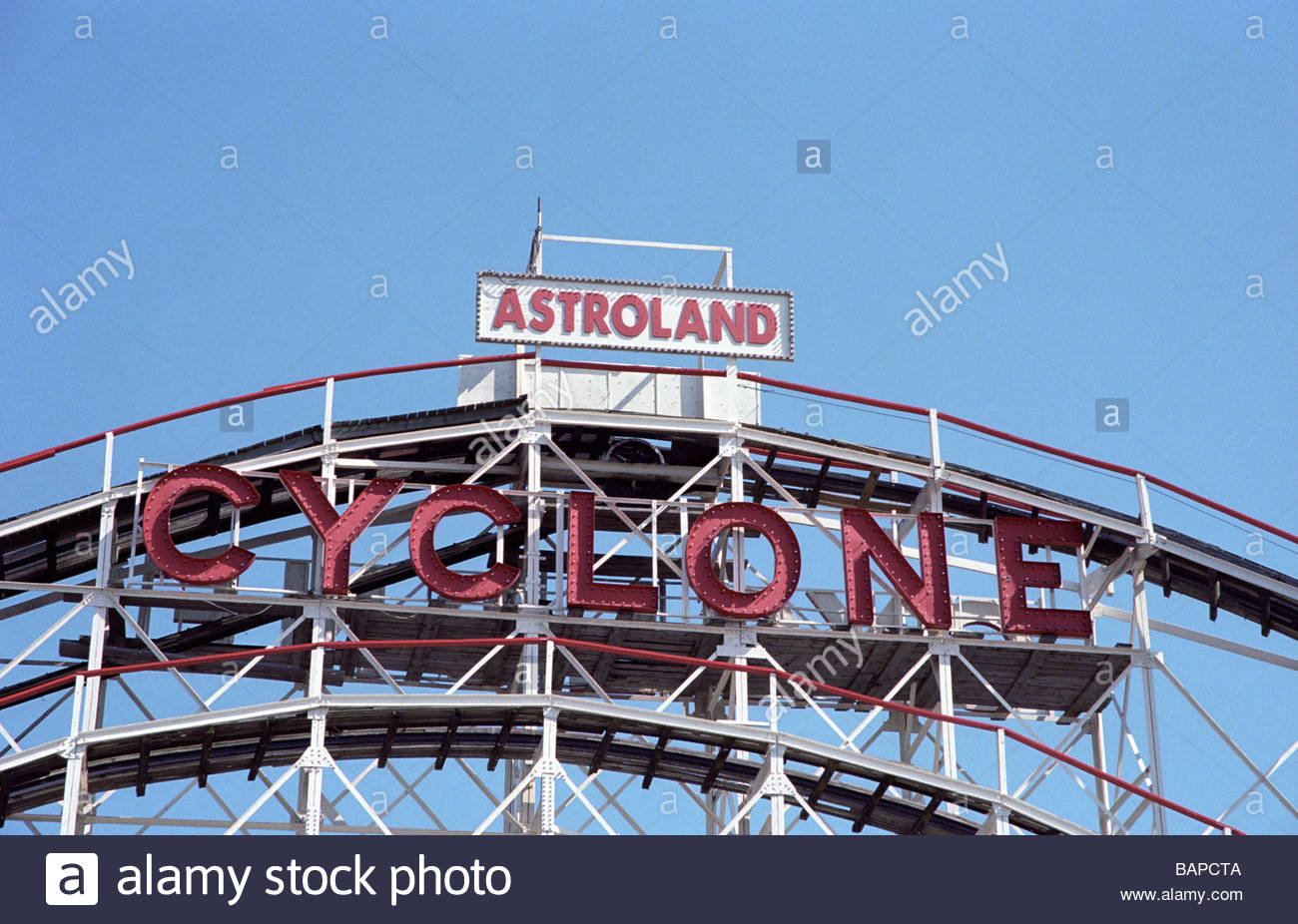 Amusement Ride Cyclone Amusement Park Ride Coney Island High Resolution ...
