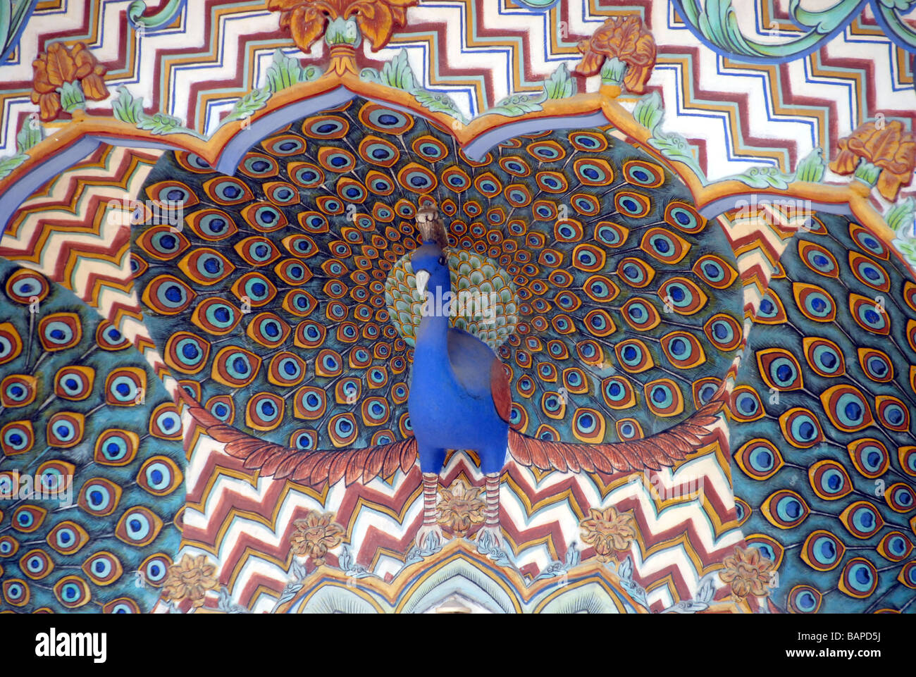Peacock Gate in the City Palace Jaipur Rajasthan India Stock Photo - Alamy