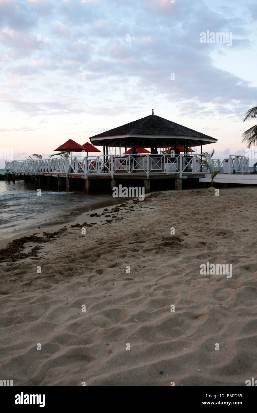 Beach in Runaway Bay, Jamaica Stock Photo
