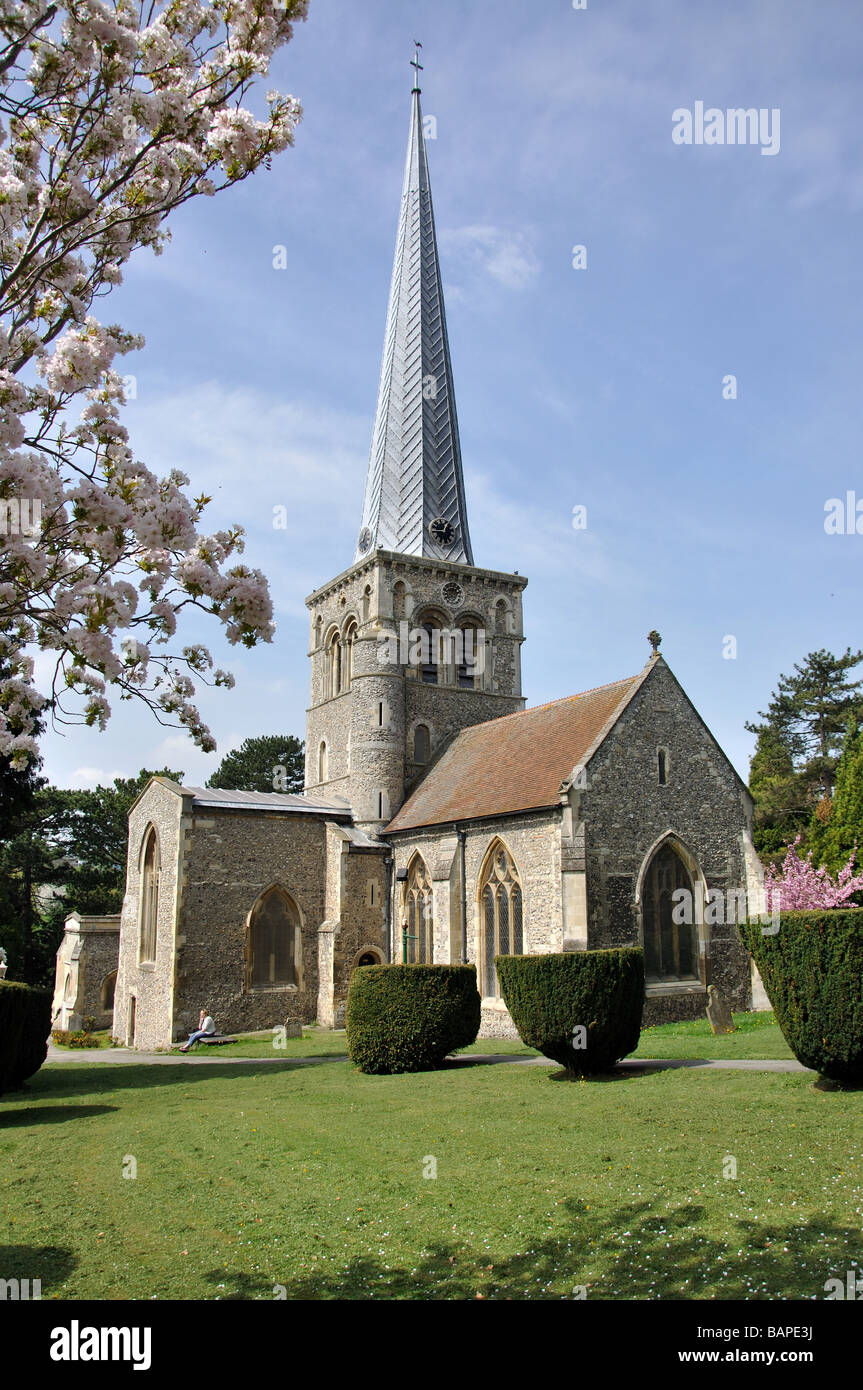St.Mary's Church, Old Town, Hemel Hempstead, Hertfordshire, England, United Kingdom Stock Photo
