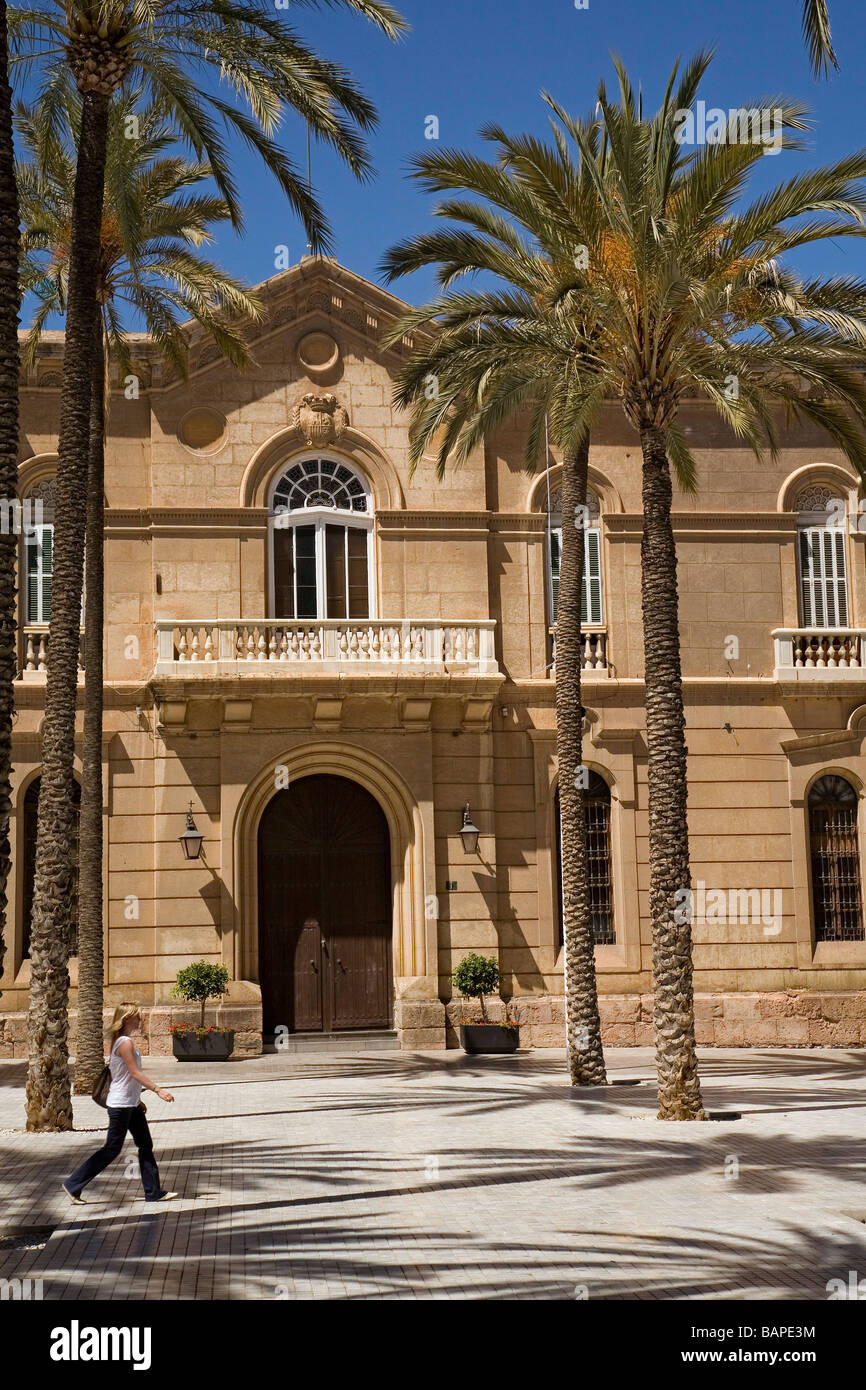 Episcopal Palace in Plaza de la Catedral Almeria Andalusia Spain Stock Photo