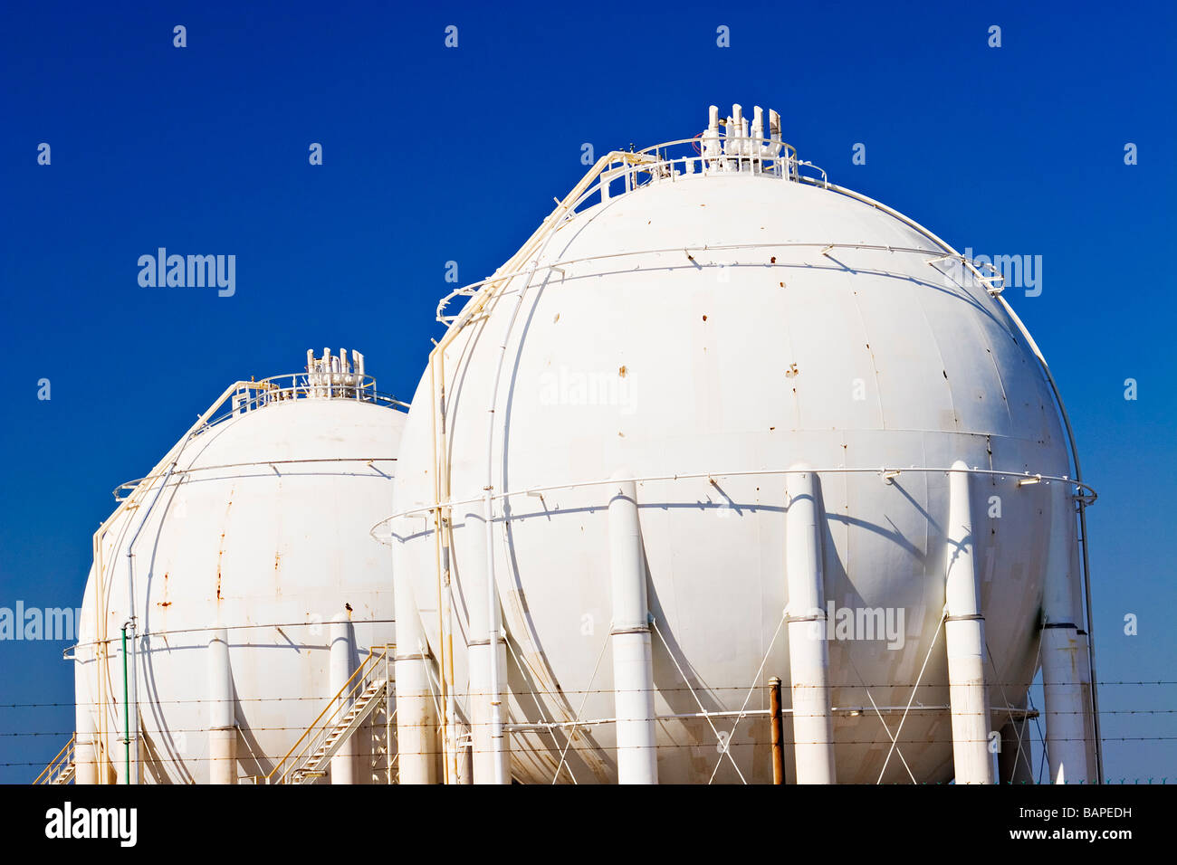 Gas Industry / Bulk natural gas storage tanks.Geelong Victoria