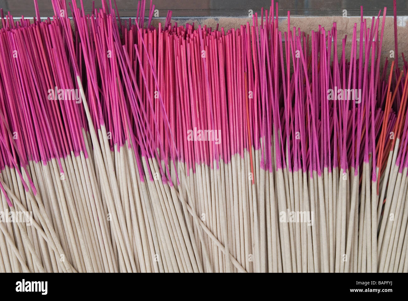 Incense sticks in a Singapore Temple Stock Photo